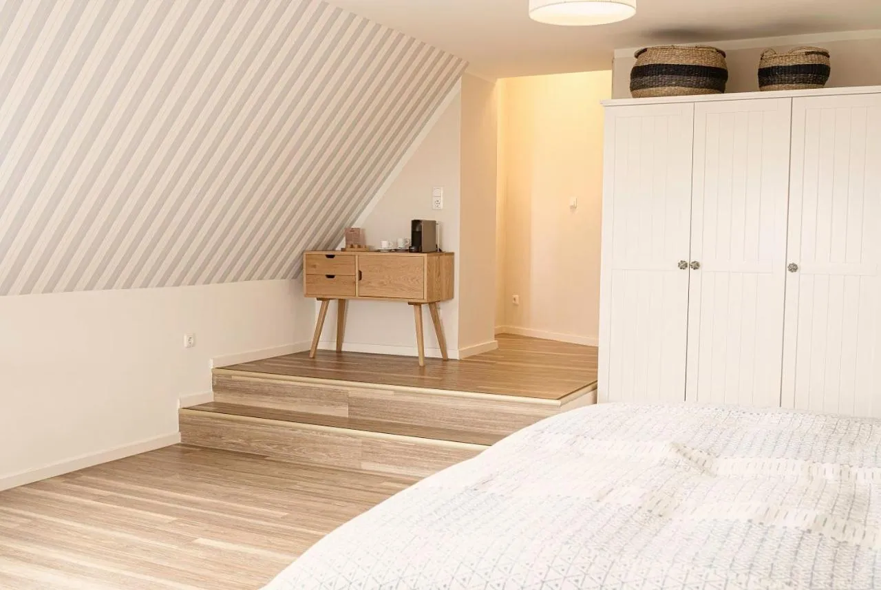 Bedroom, Bed in Strandhaus Ahrenshoop