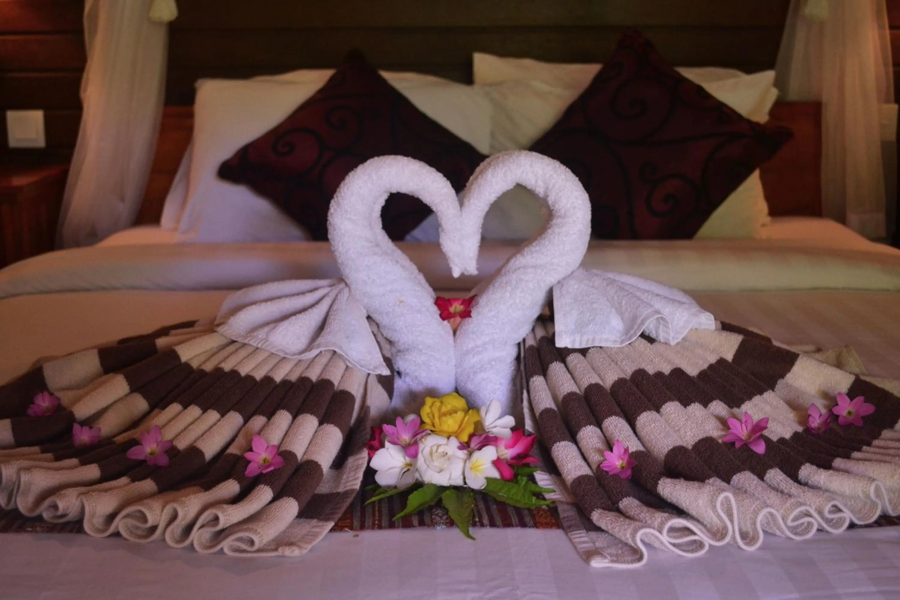 Bed in The Akah Cottage