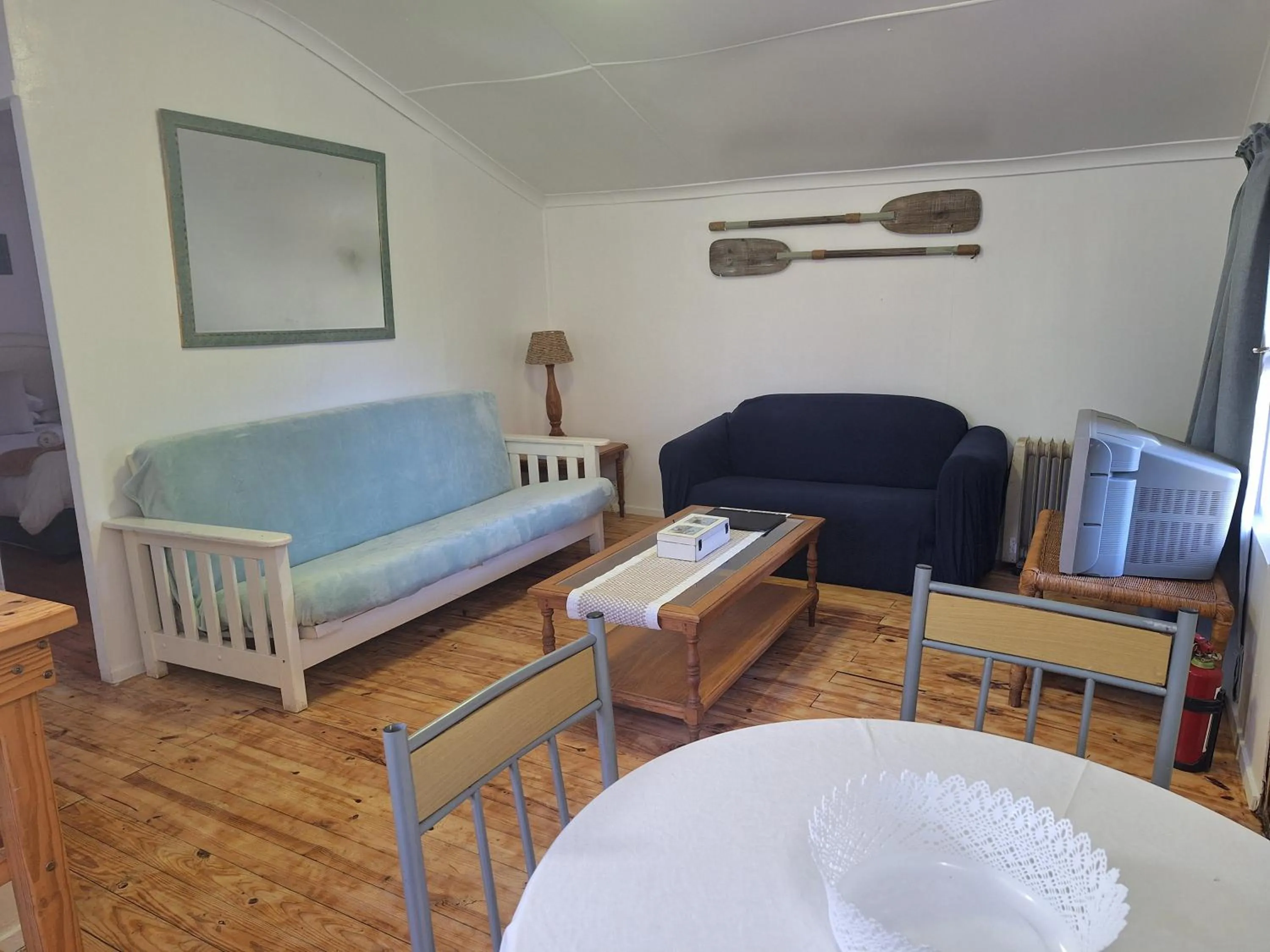 Bed in Plett Forest Cabins