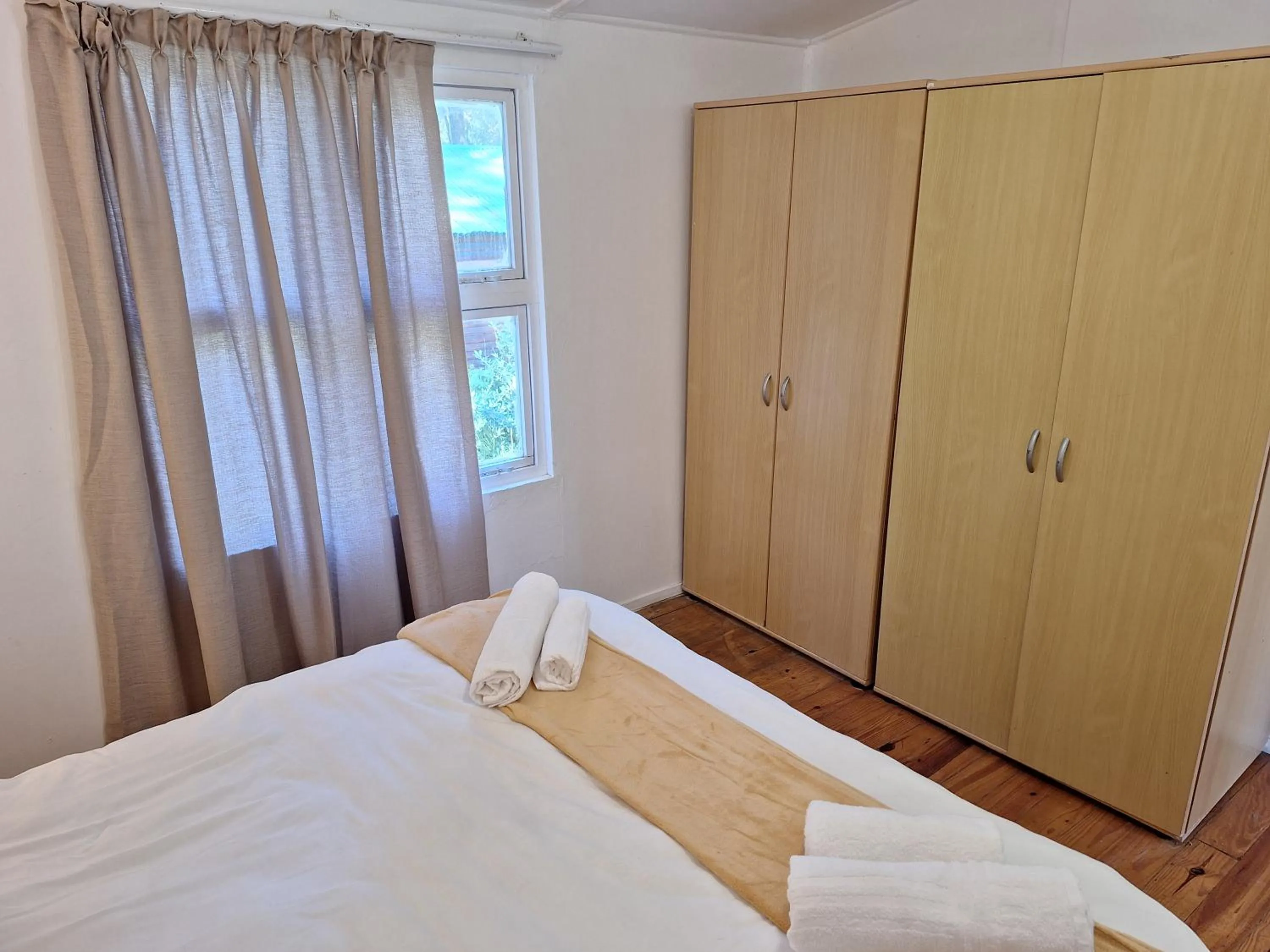 Bed in Plett Forest Cabins