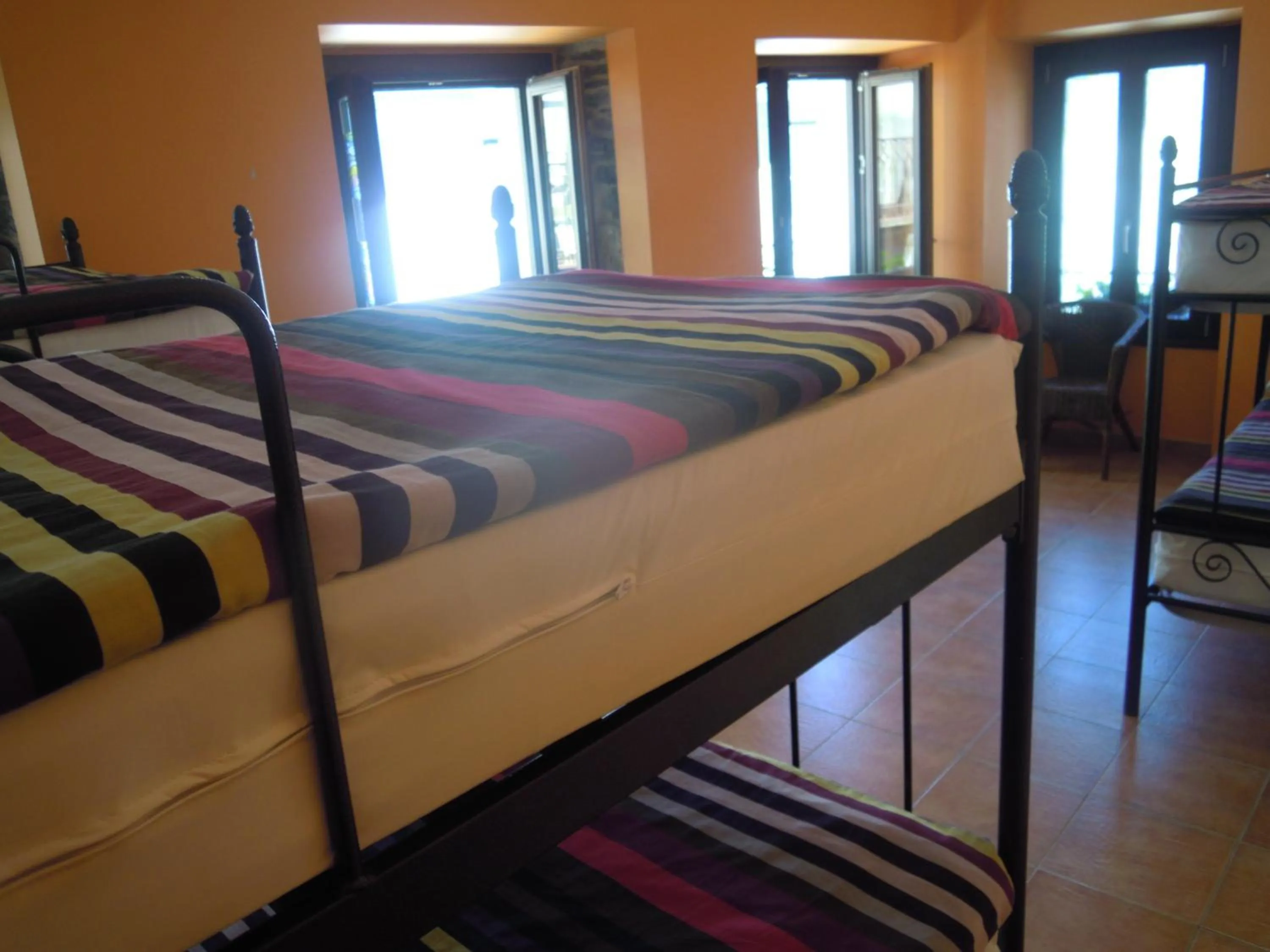 Decorative detail, Bed in Albergue O Durmiñento