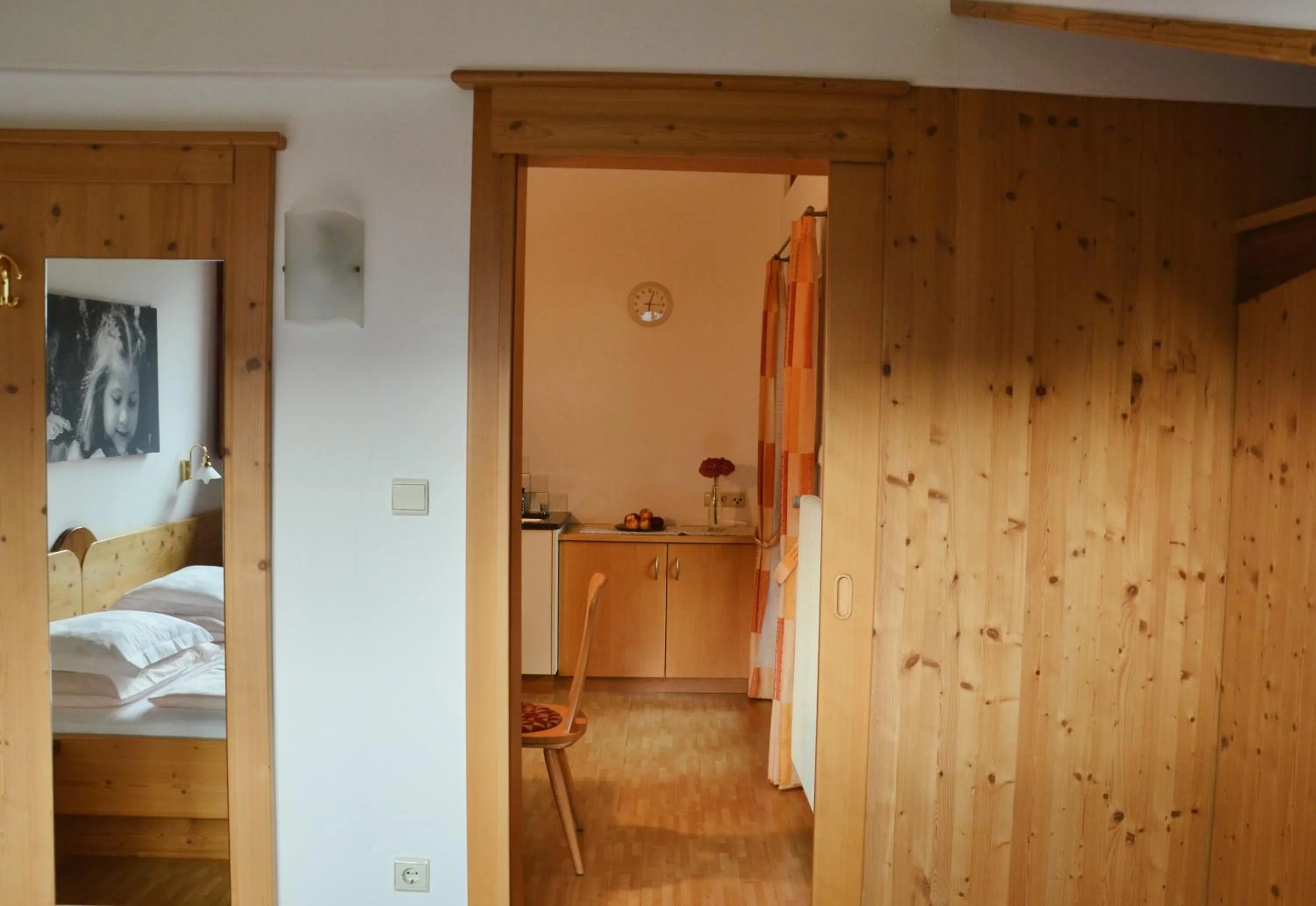 Bed in Obermaratscher Apartments Residence