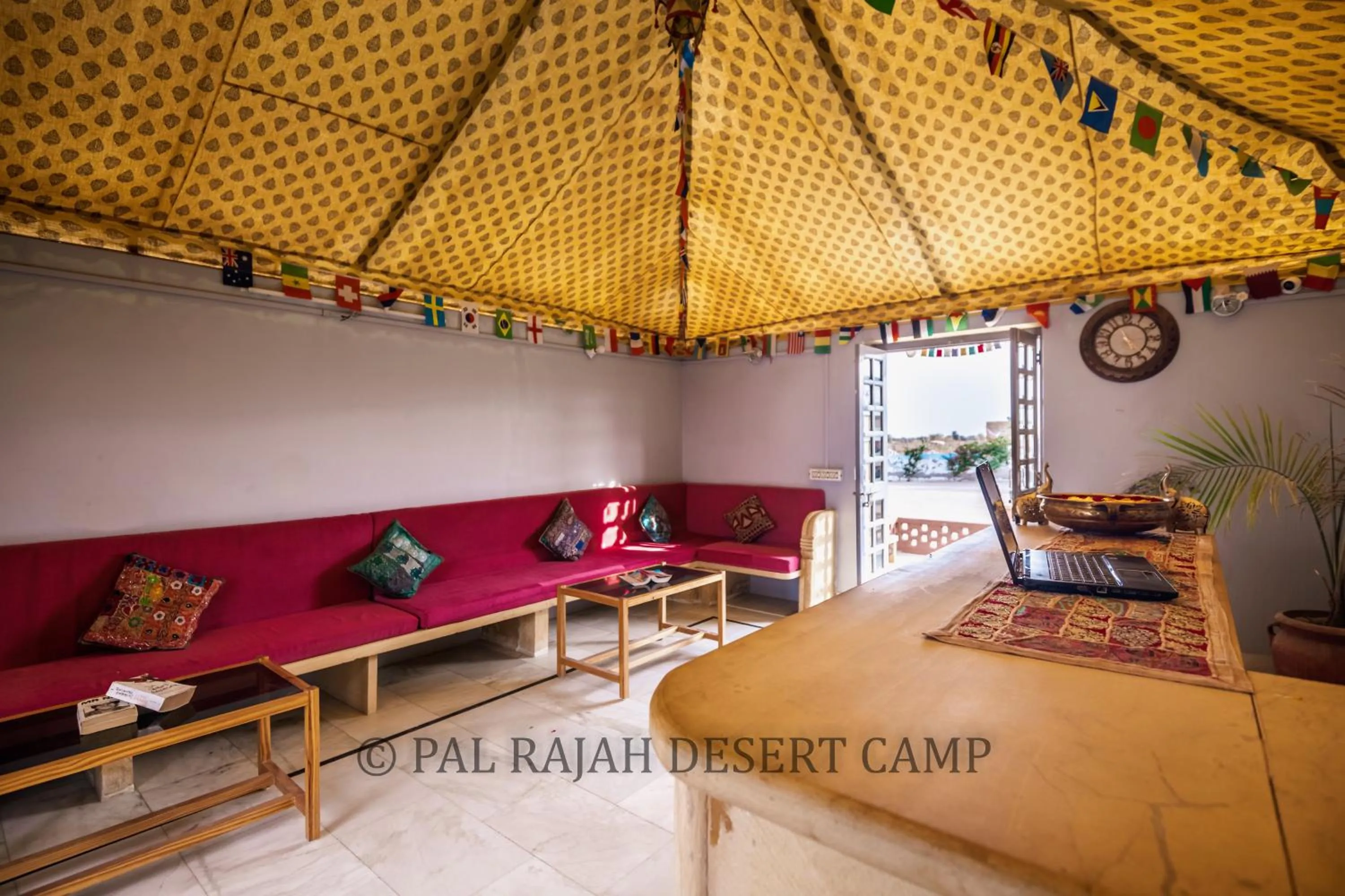 Seating area in Pal Rajah Desert Camp