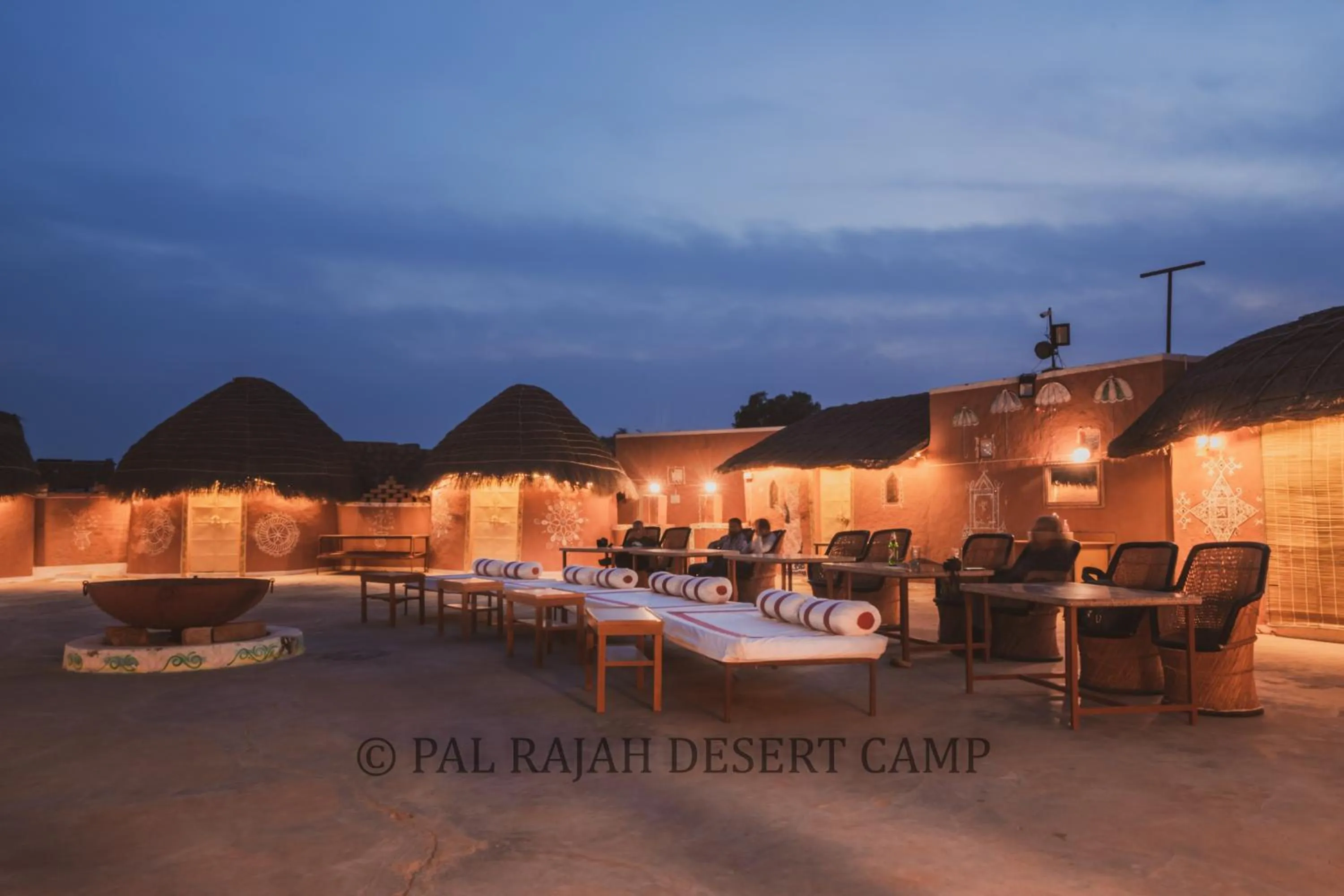 Seating area in Pal Rajah Desert Camp