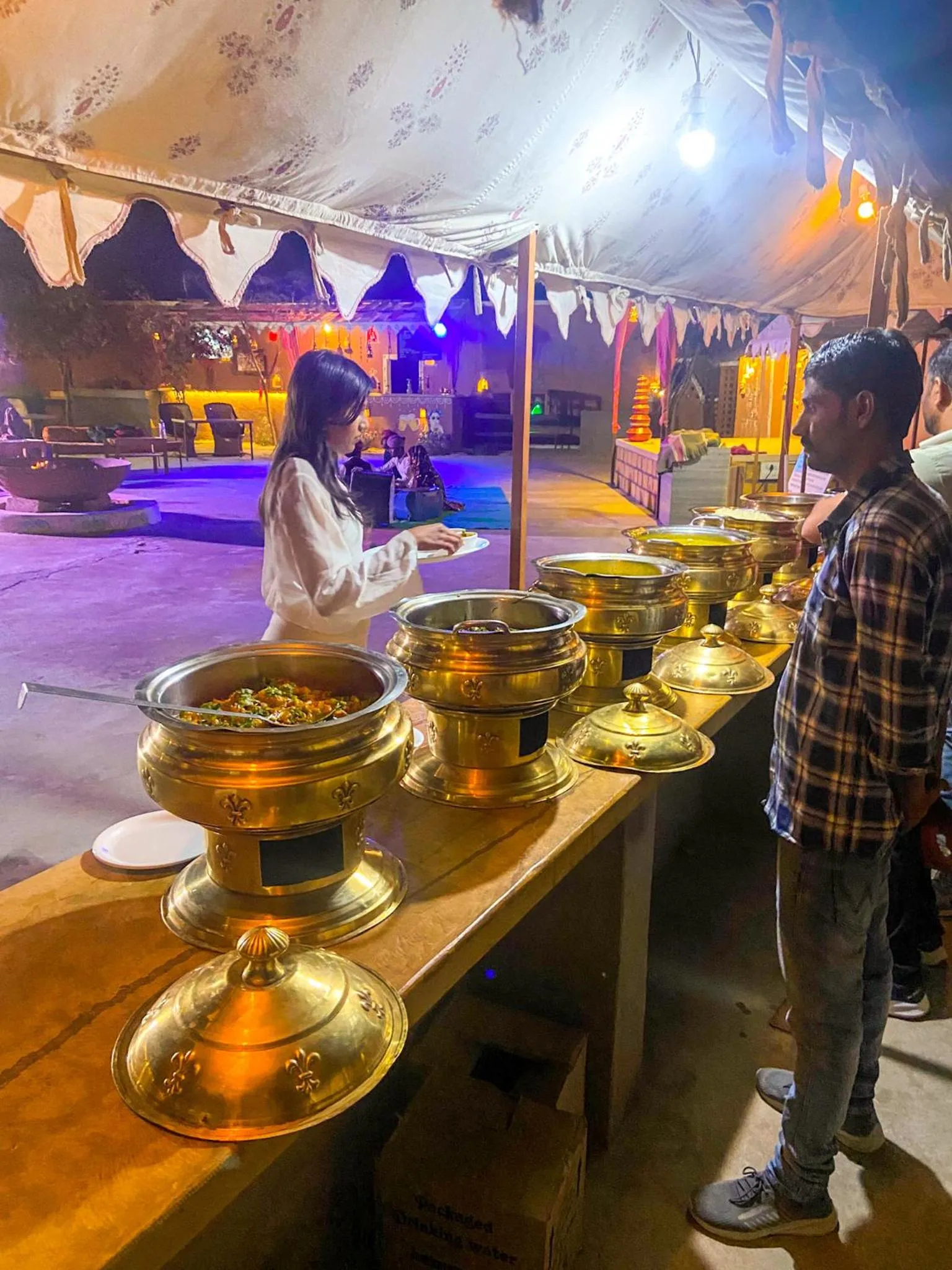 Dinner in Pal Rajah Desert Camp