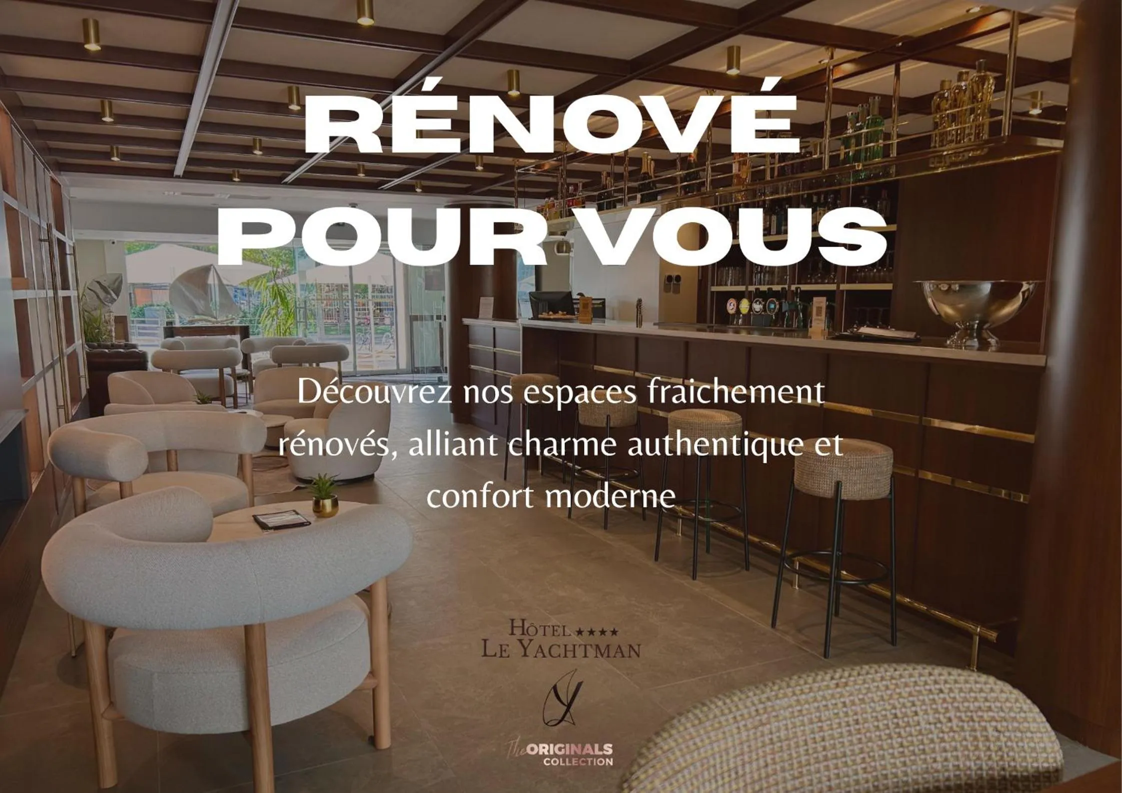 Lobby or reception in Hôtel Le Yachtman, The Originals Collection