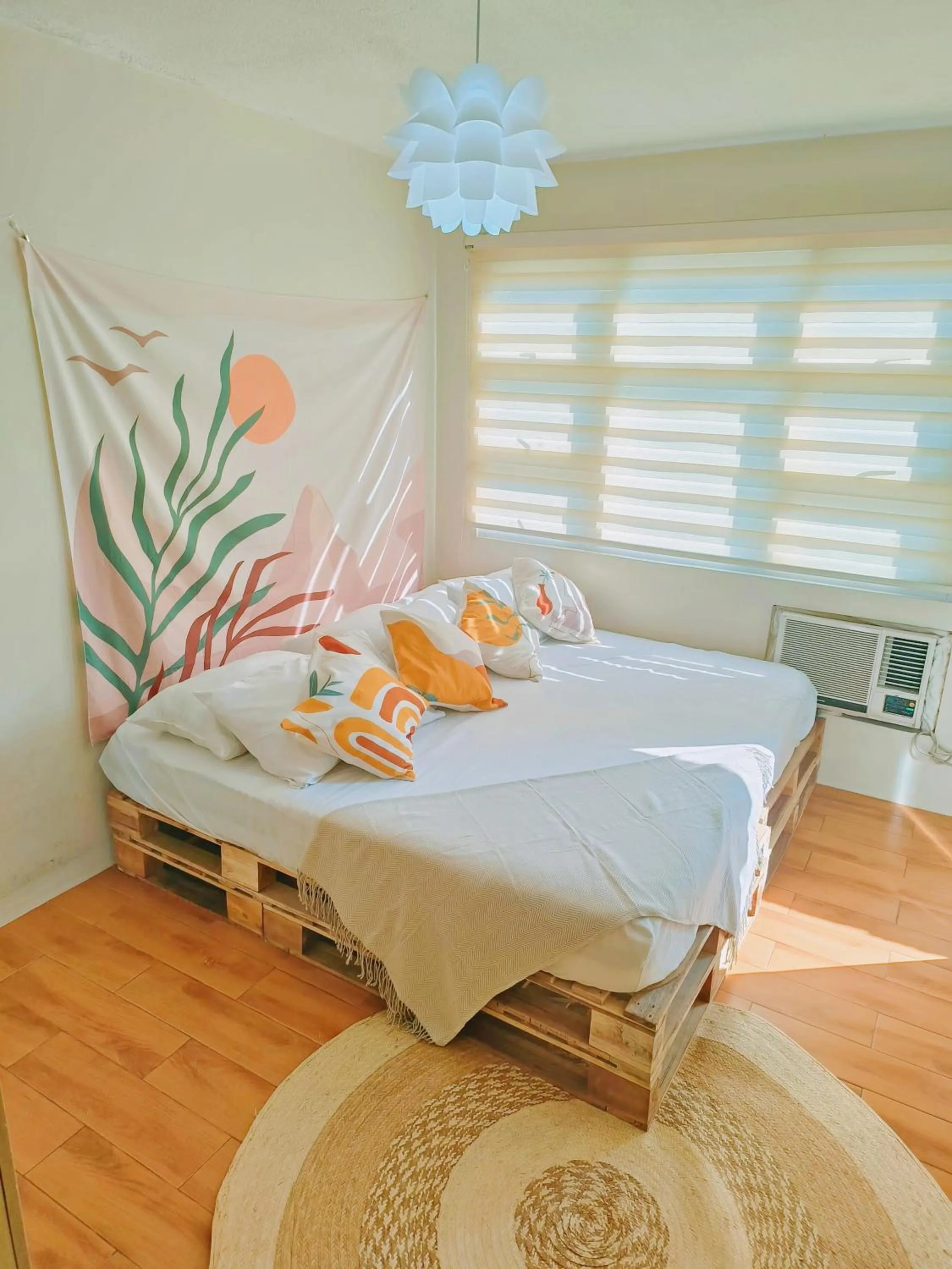 Bed in Davao Condo 2BR Pool Wifi Netflix