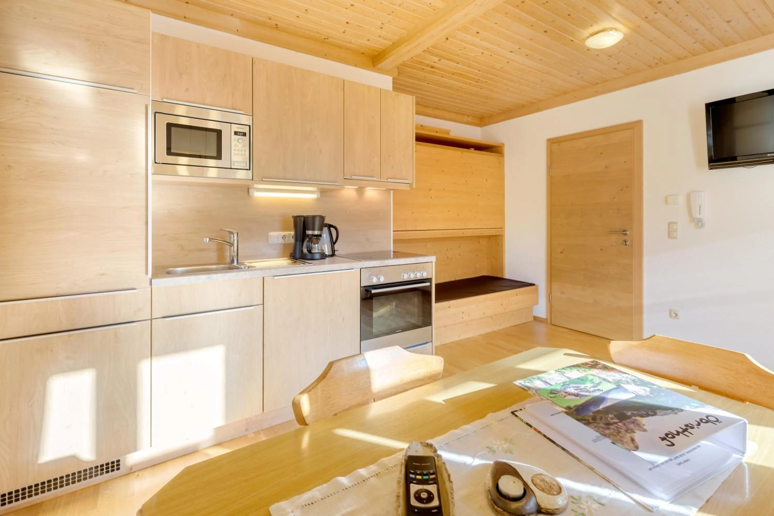 Kitchen or kitchenette in ARCHE Hof Öbristhof