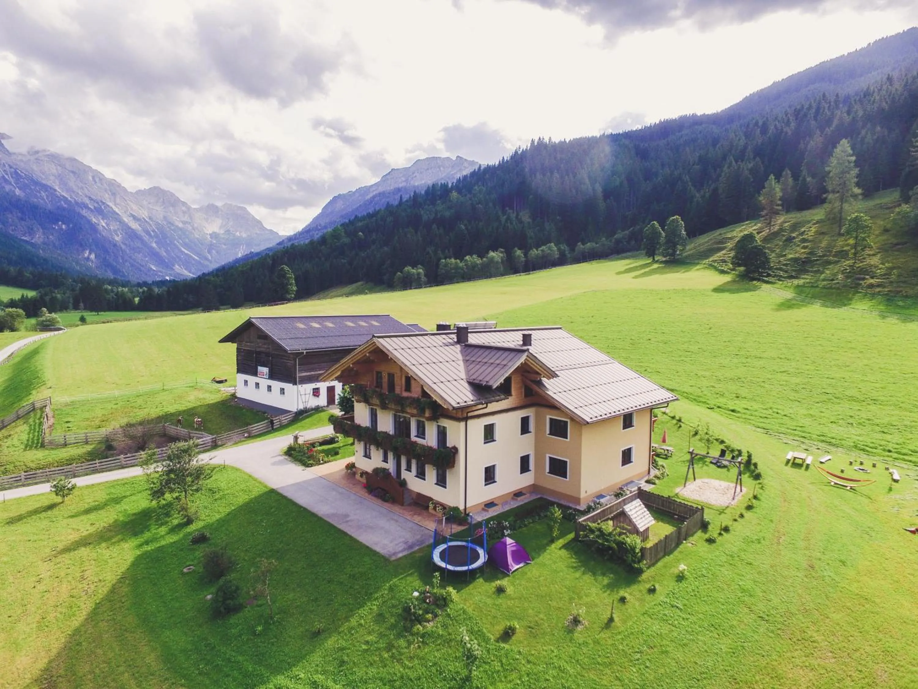 Bird's eye view in ARCHE Hof Öbristhof