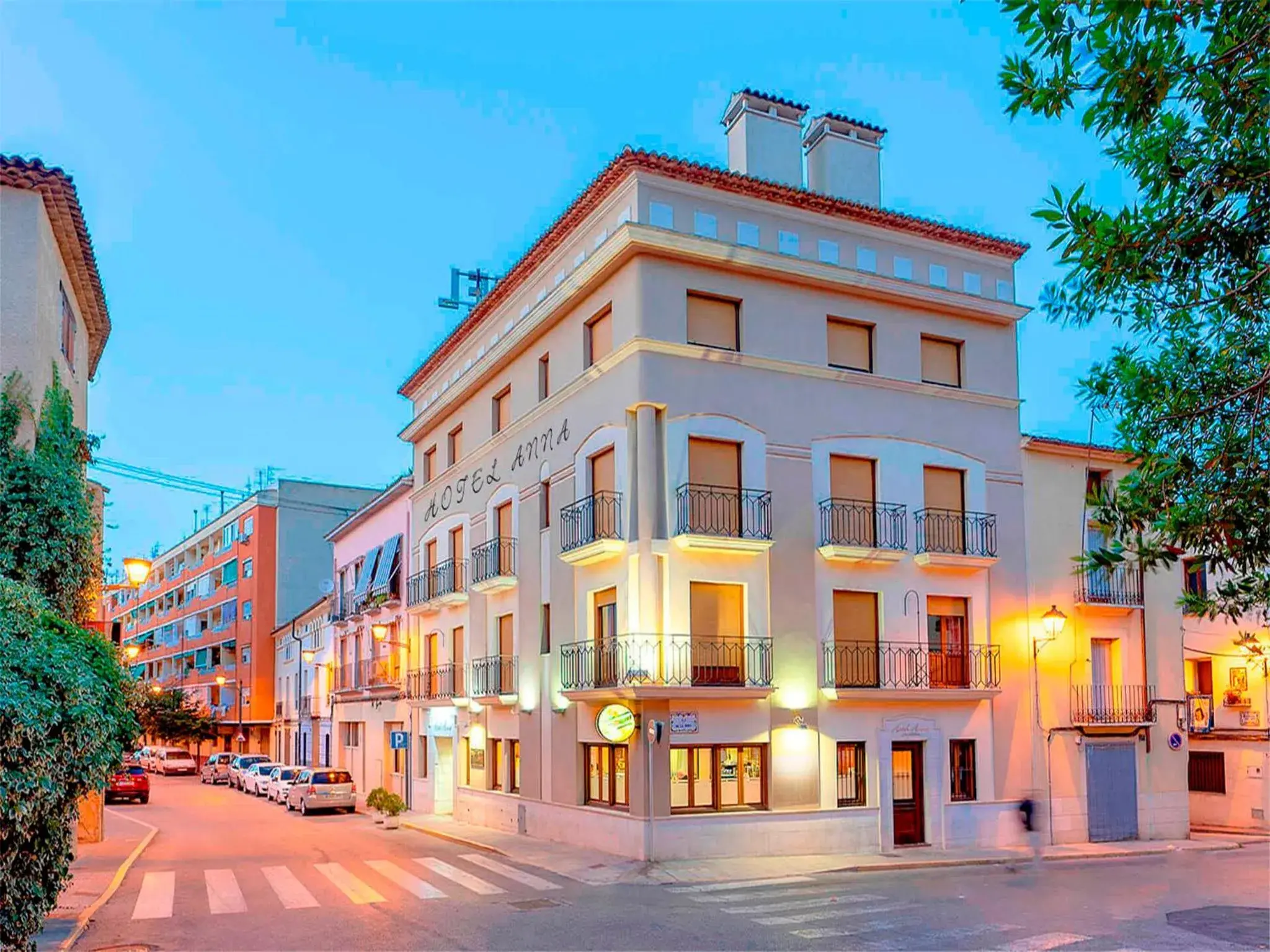 Property building in Hotel Anna Property building in Hotel Anna