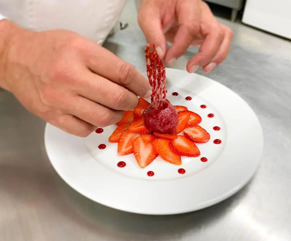 Food in Logis Hôtel - Restaurant Le Tulipier