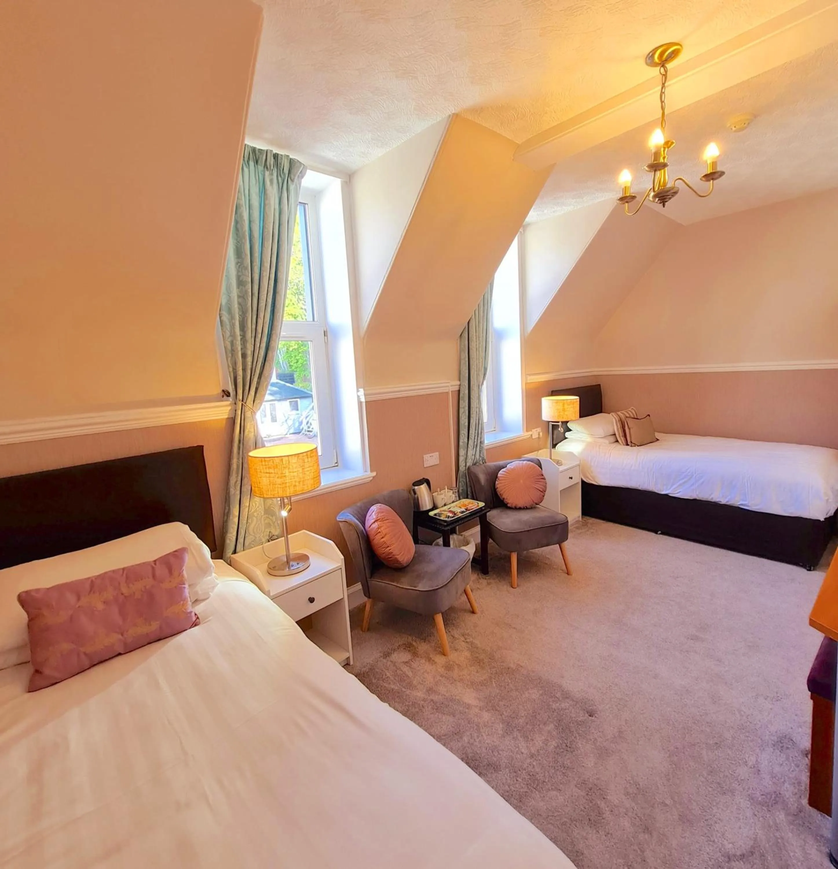 Photo of the whole room, Bed in Corriemar House