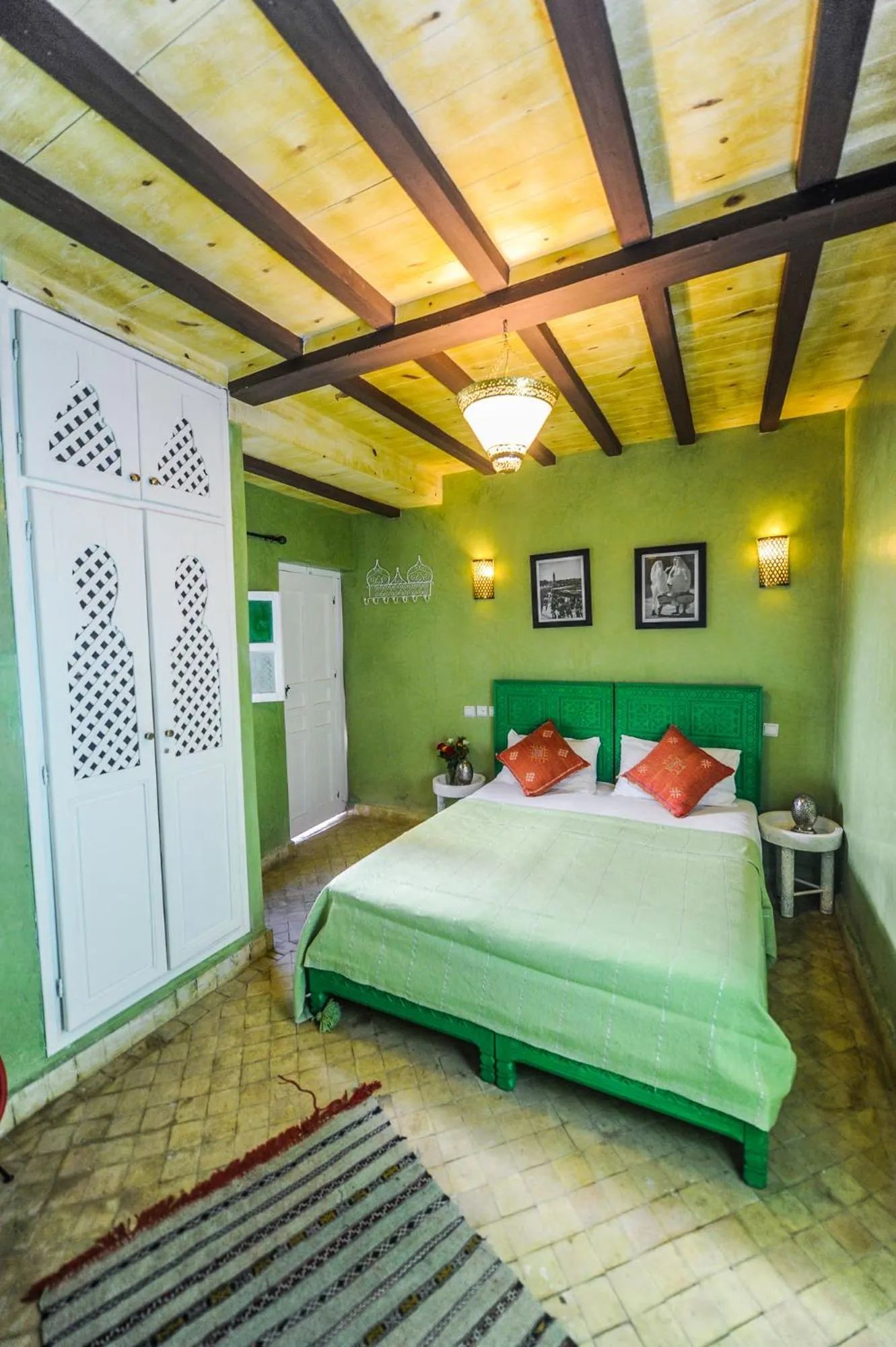 Bed in Riad Milouda