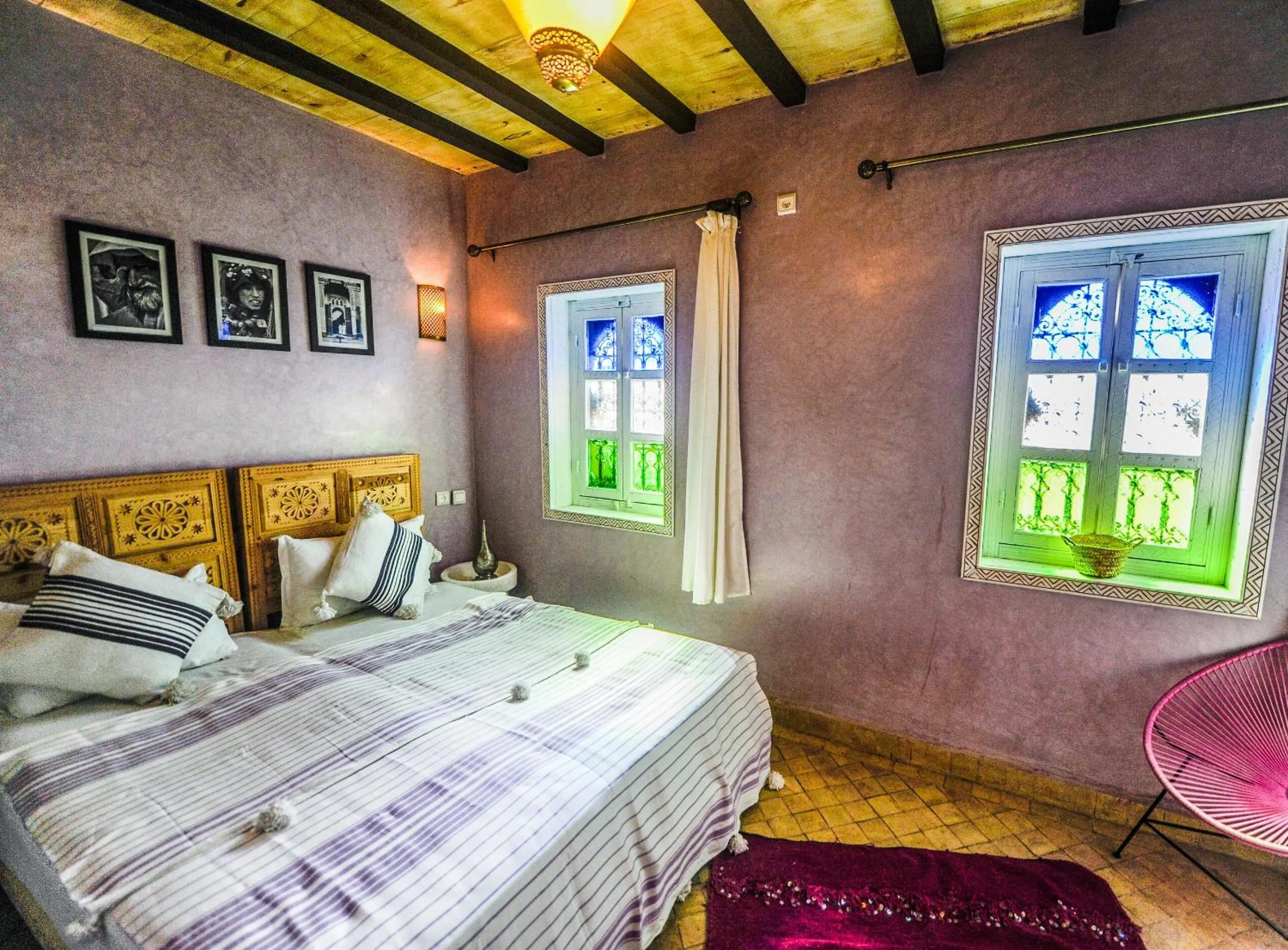 Bed in Riad Milouda