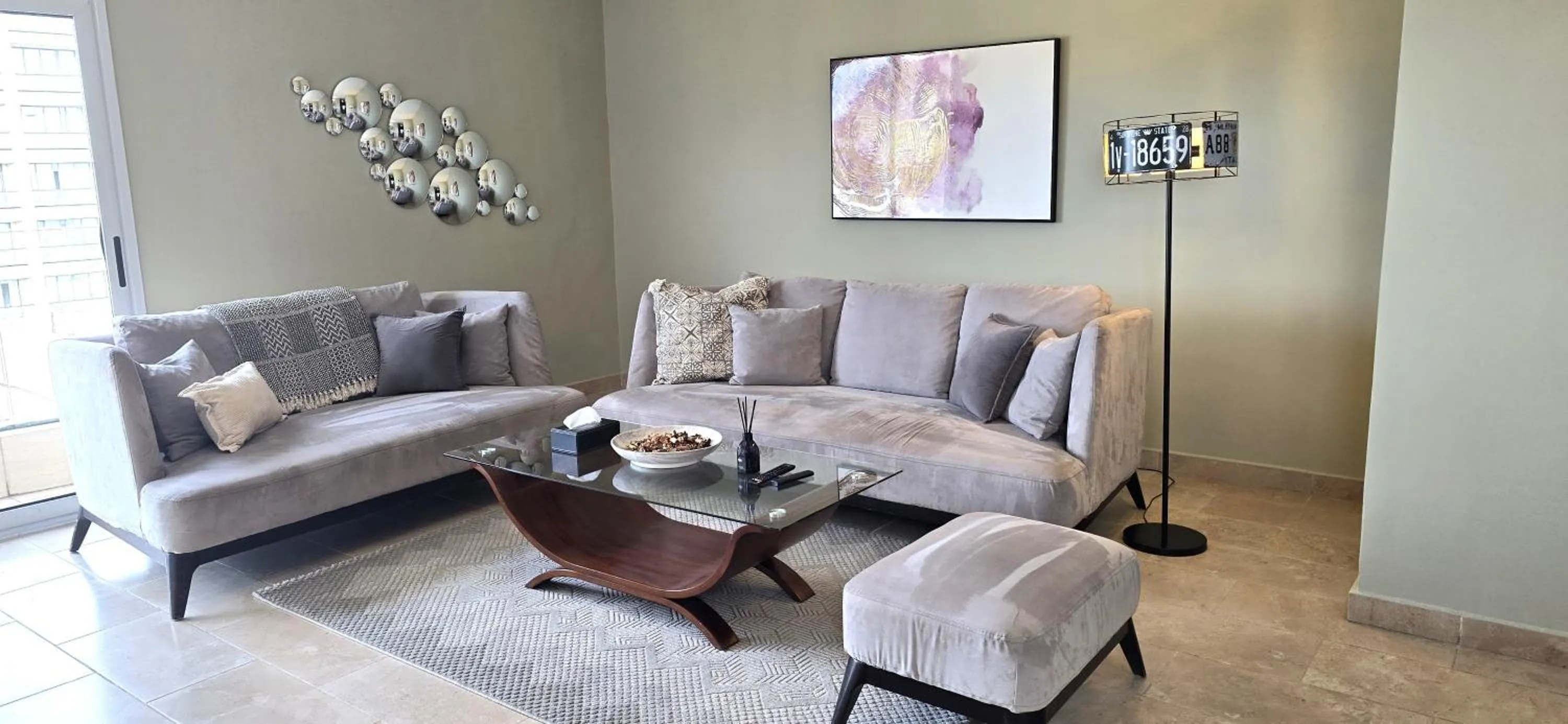 Living room in Montecito Apartments