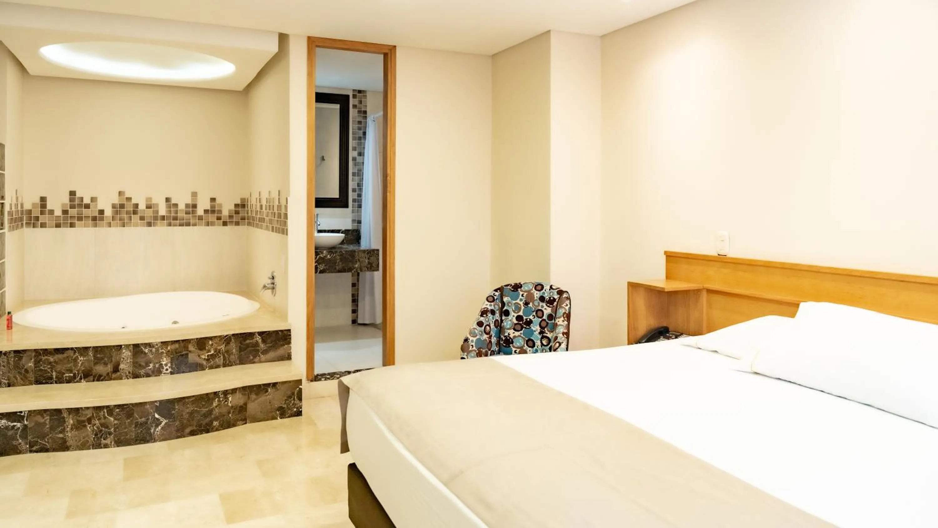 air conditioner, Bed in Hotel San Pedro del Fuerte