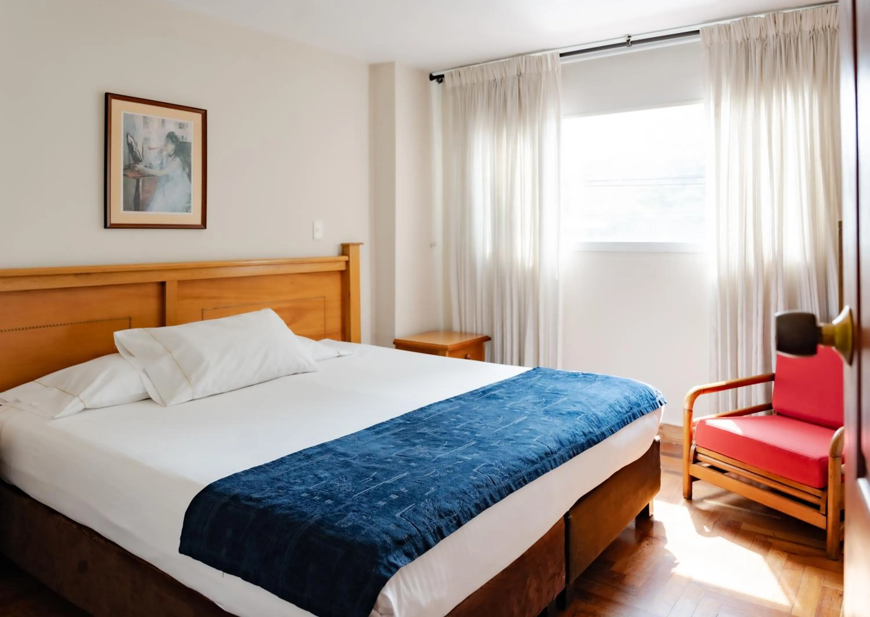 air conditioner, Bed in Hotel San Pedro del Fuerte