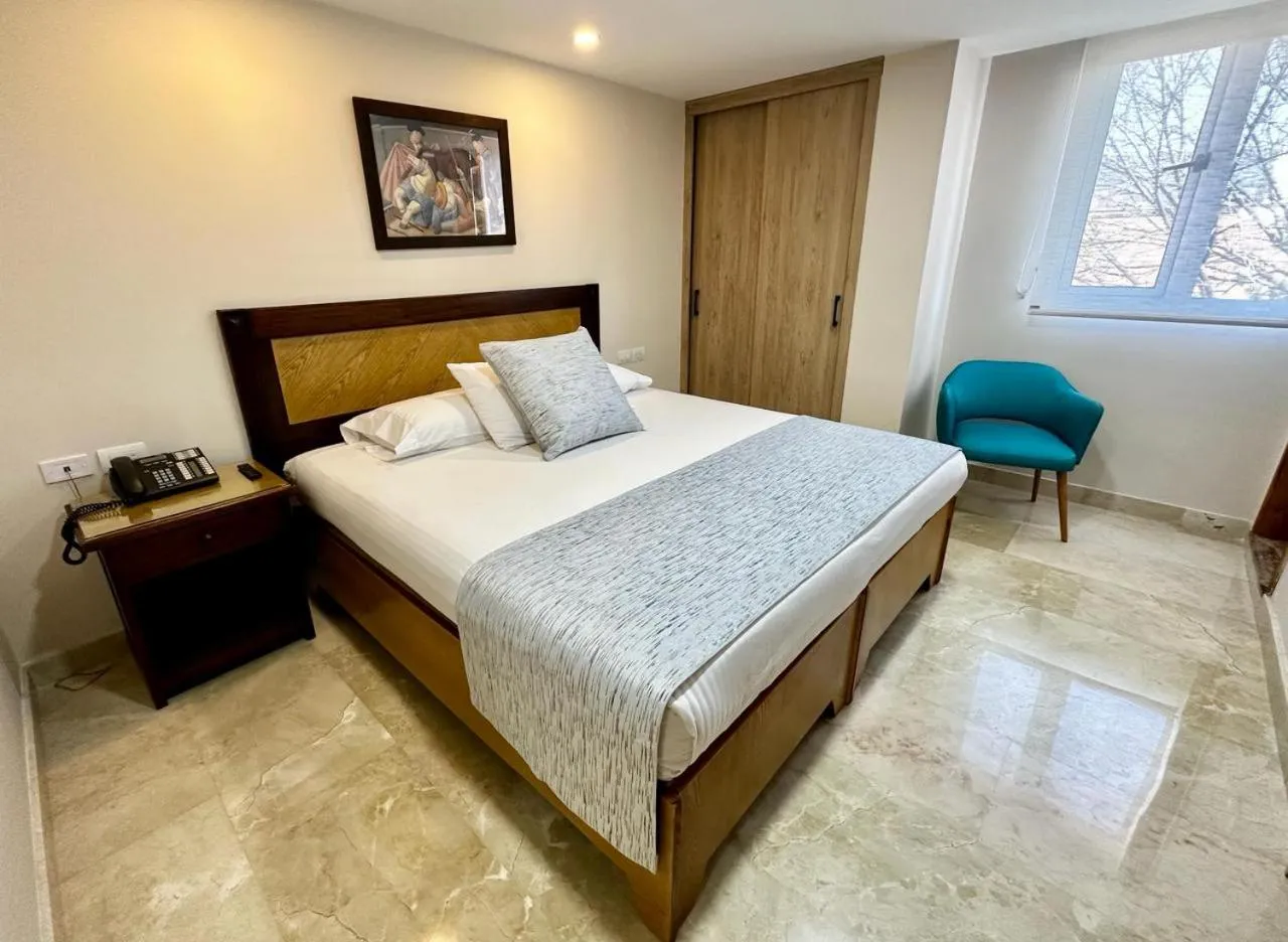 Bed in Hotel San Pedro del Fuerte