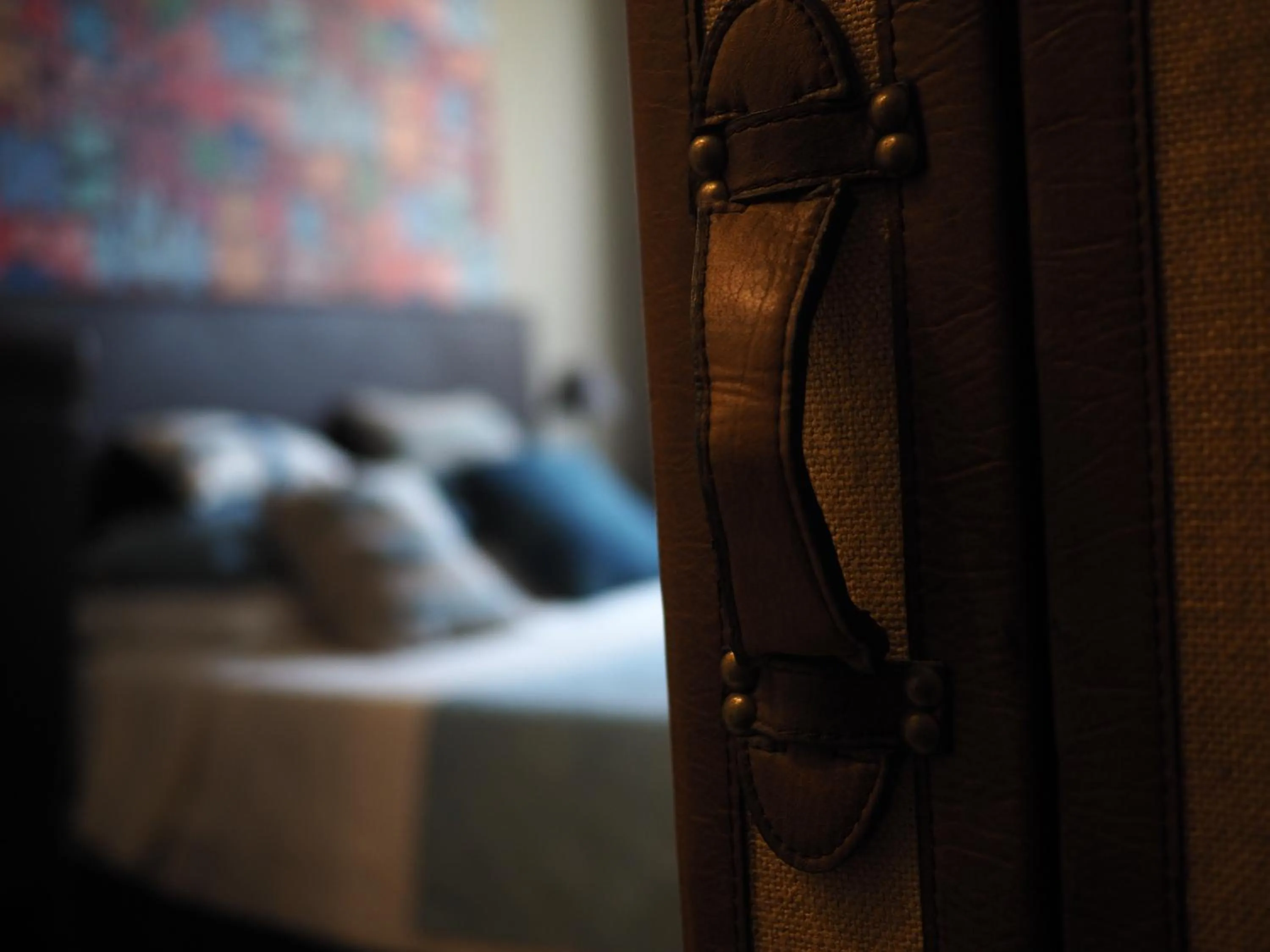 Decorative detail, Bed in Logis Hôtel Le Glacier