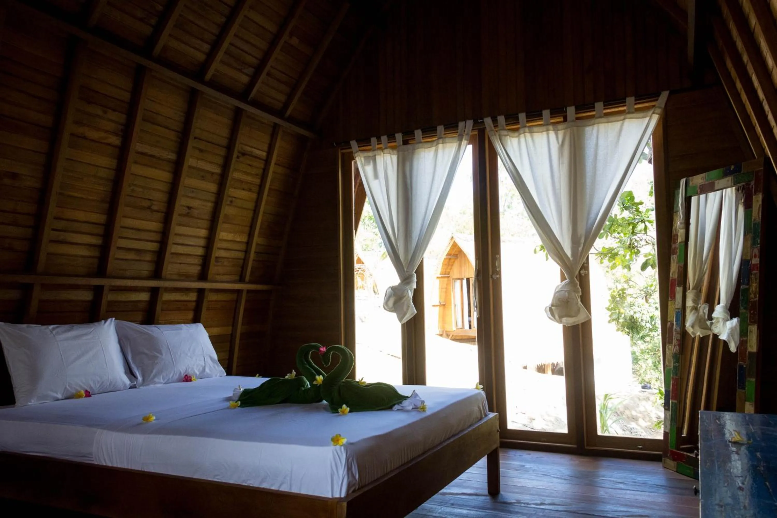 Bed in Majango Bungalows