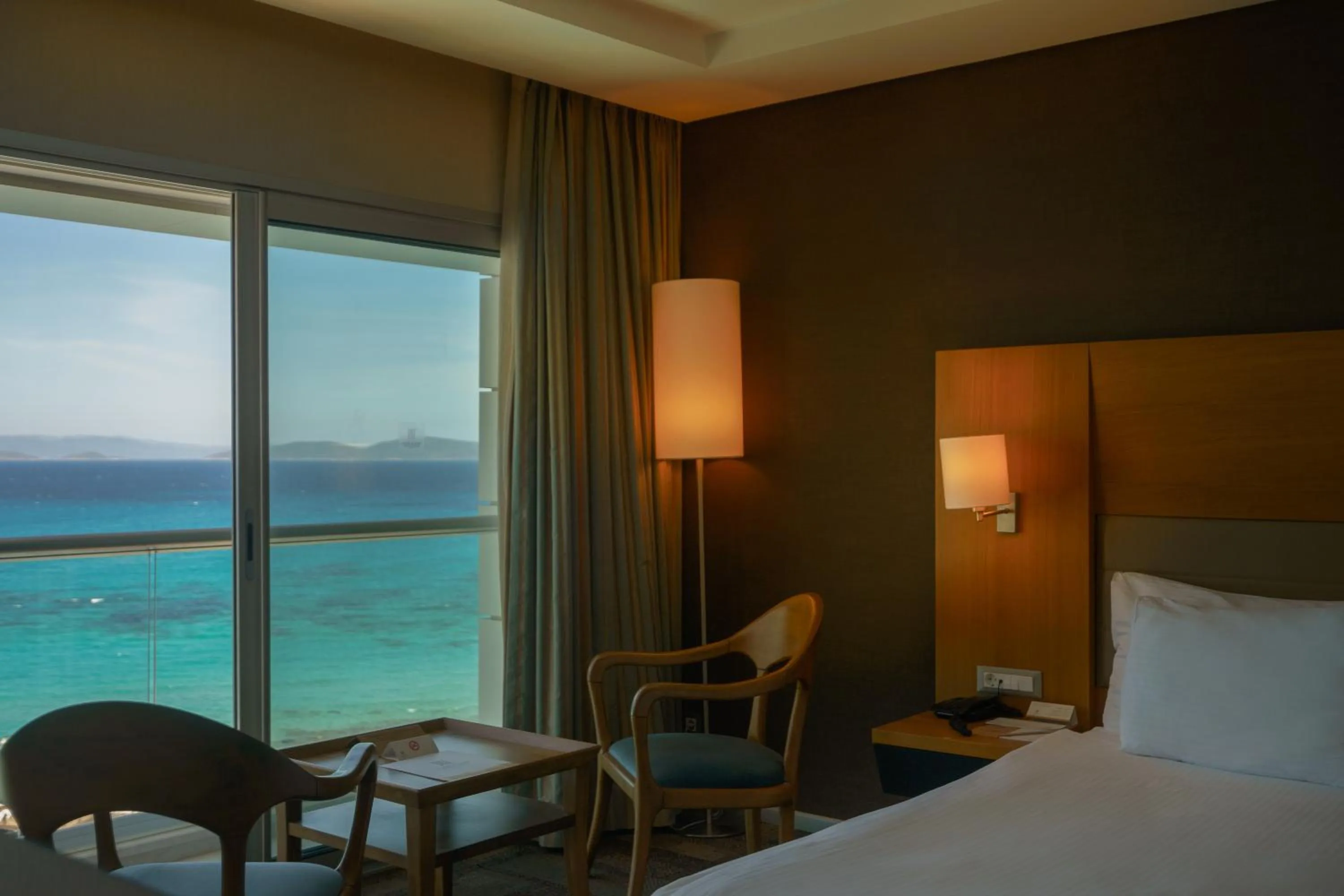 Bed in Boyalik Beach Hotel & Spa Cesme