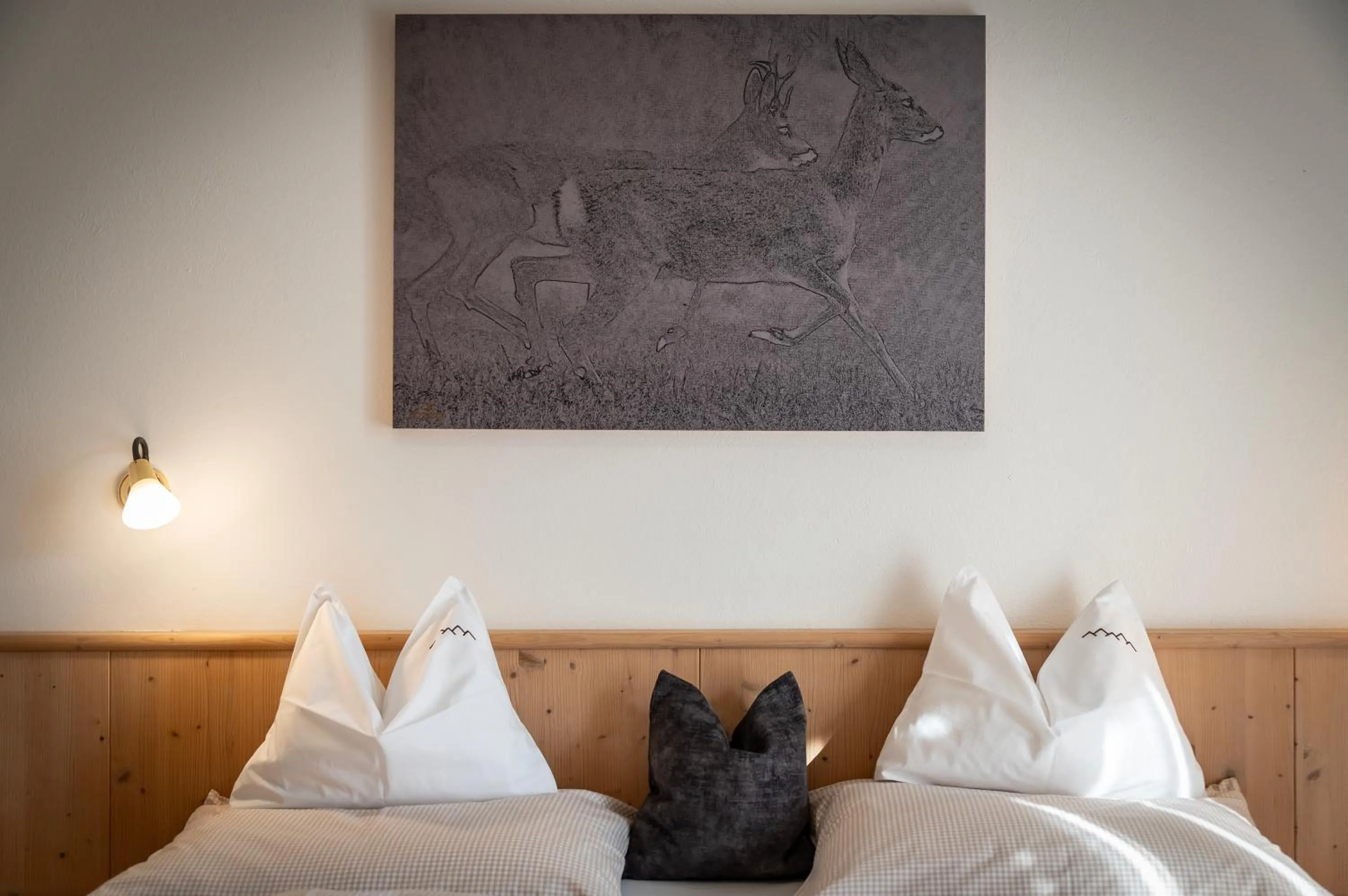 Photo of the whole room, Bed in Schopplhof - panoramic apartments dolomites
