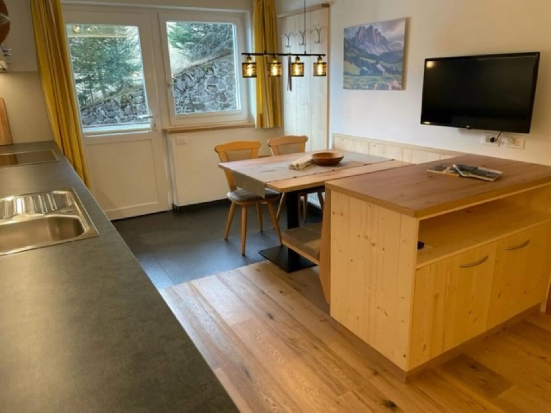 Living room in Schopplhof - panoramic apartments dolomites