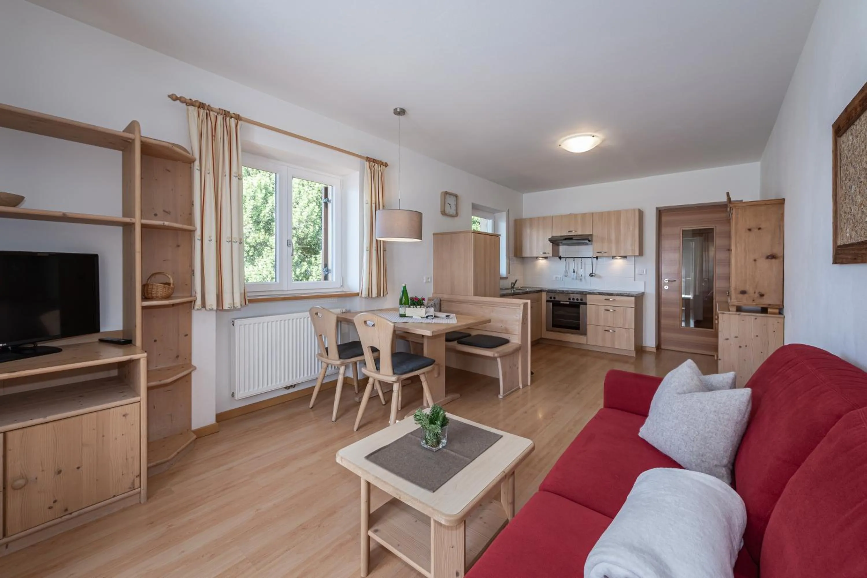 Living room in Schopplhof - panoramic apartments dolomites