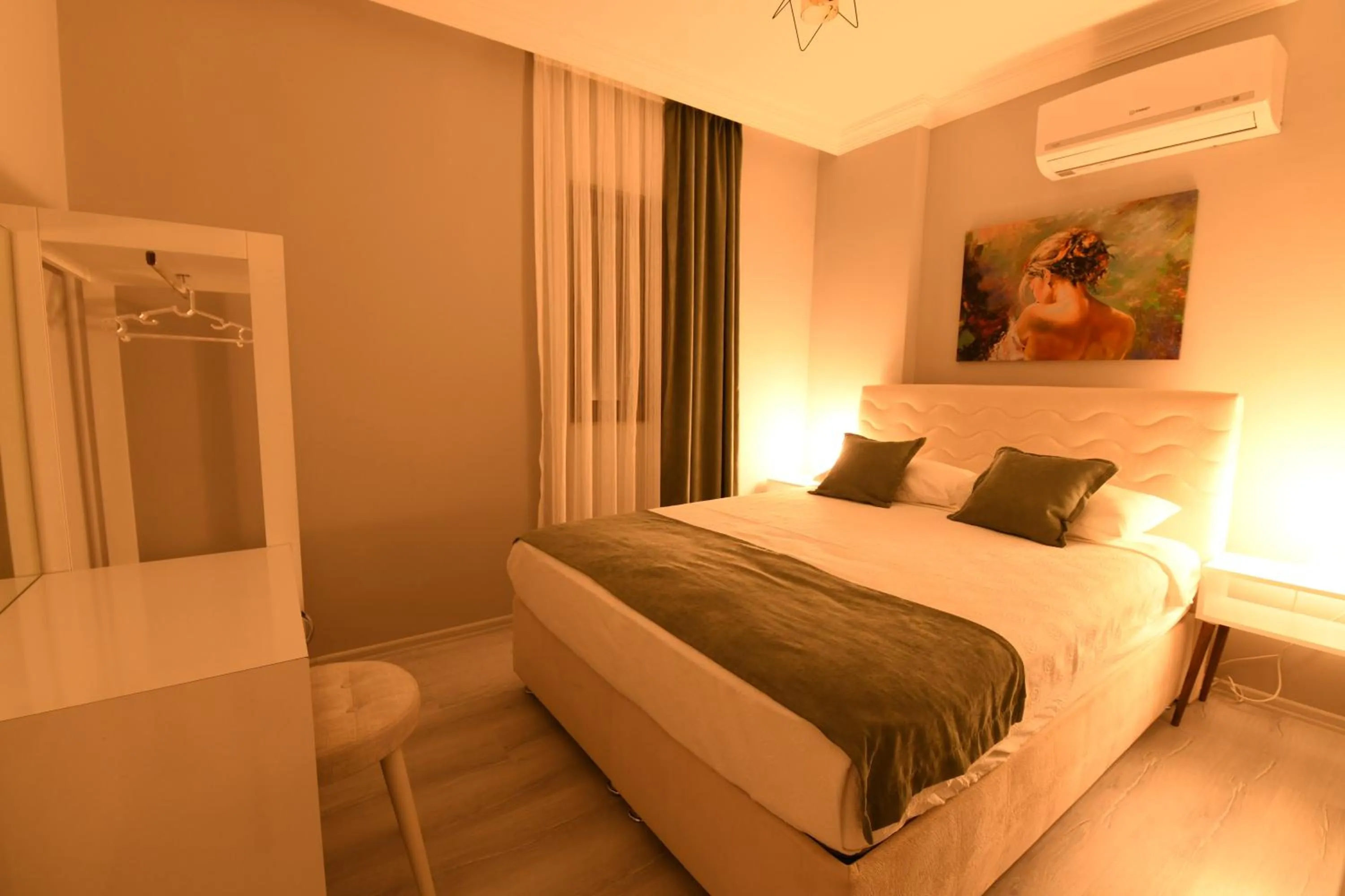 Bedroom, Bed in Bahçe Apart