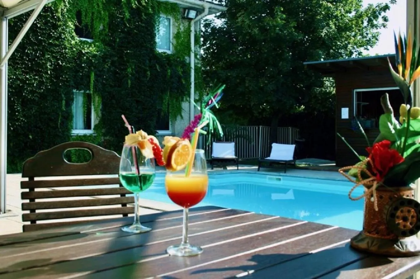 Pool view in Les Colonnes Strasbourg Zenith