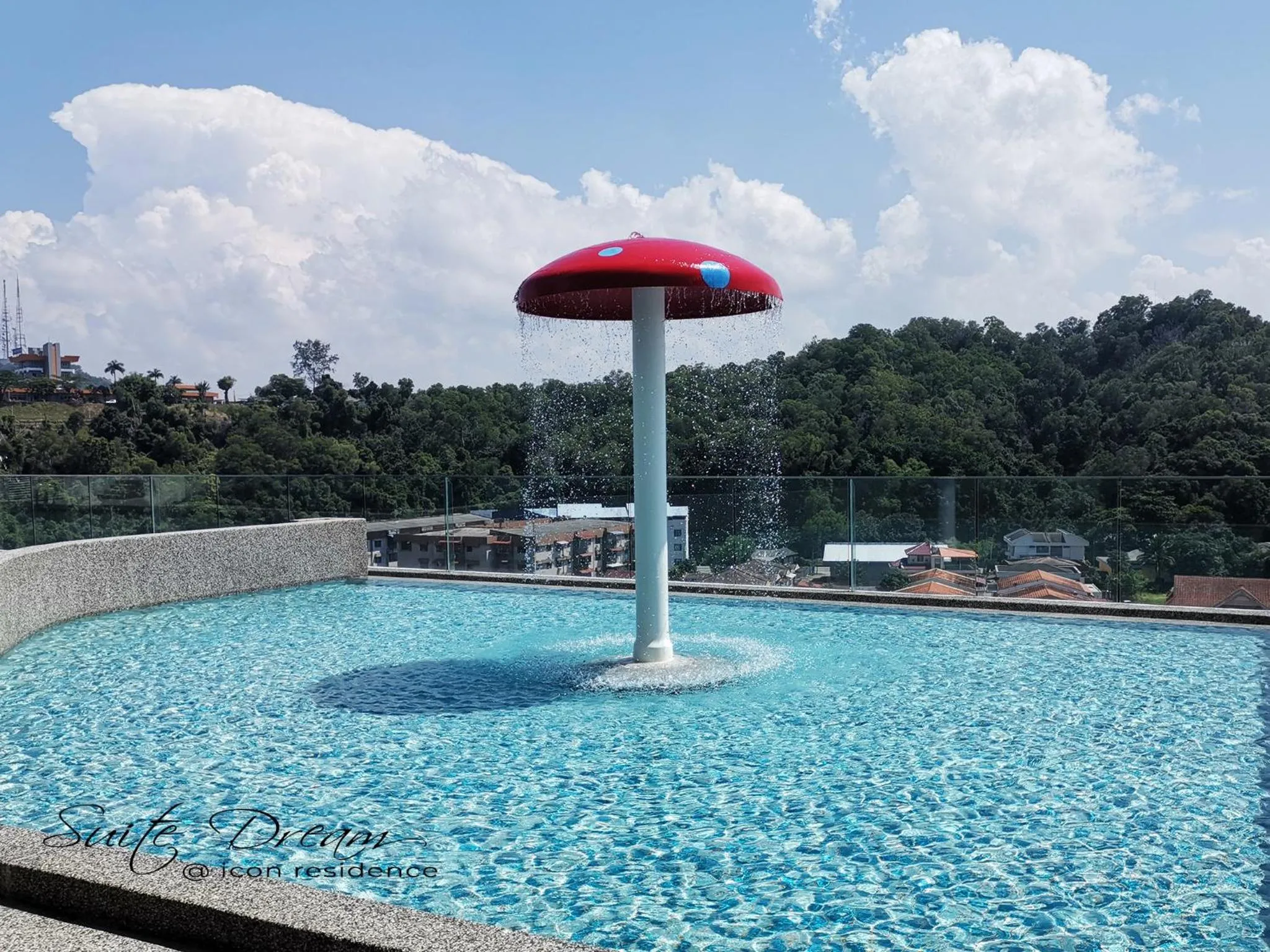 Swimming pool in Suite Dream@Icon Residence