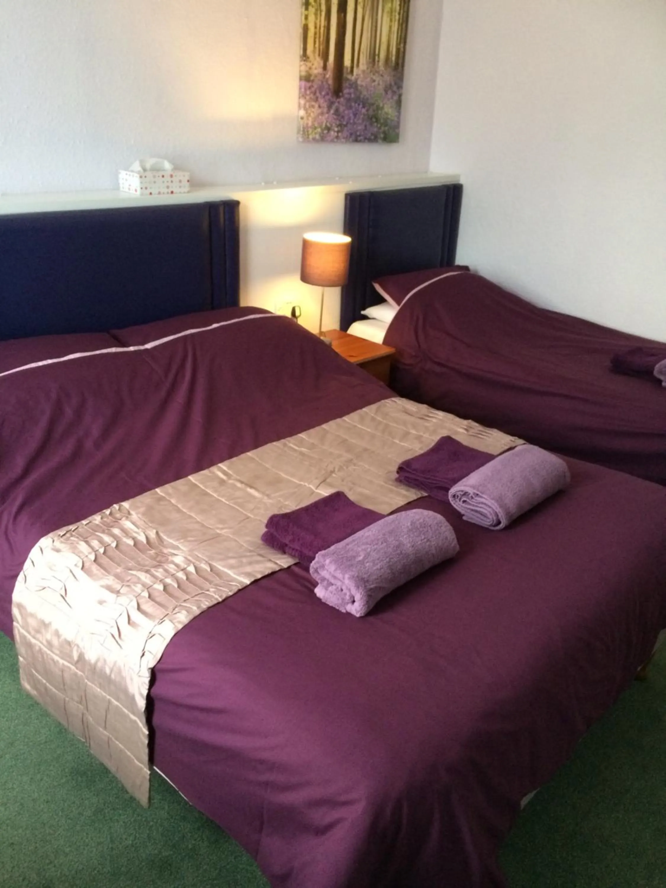 Bed in The Haldon Guest House