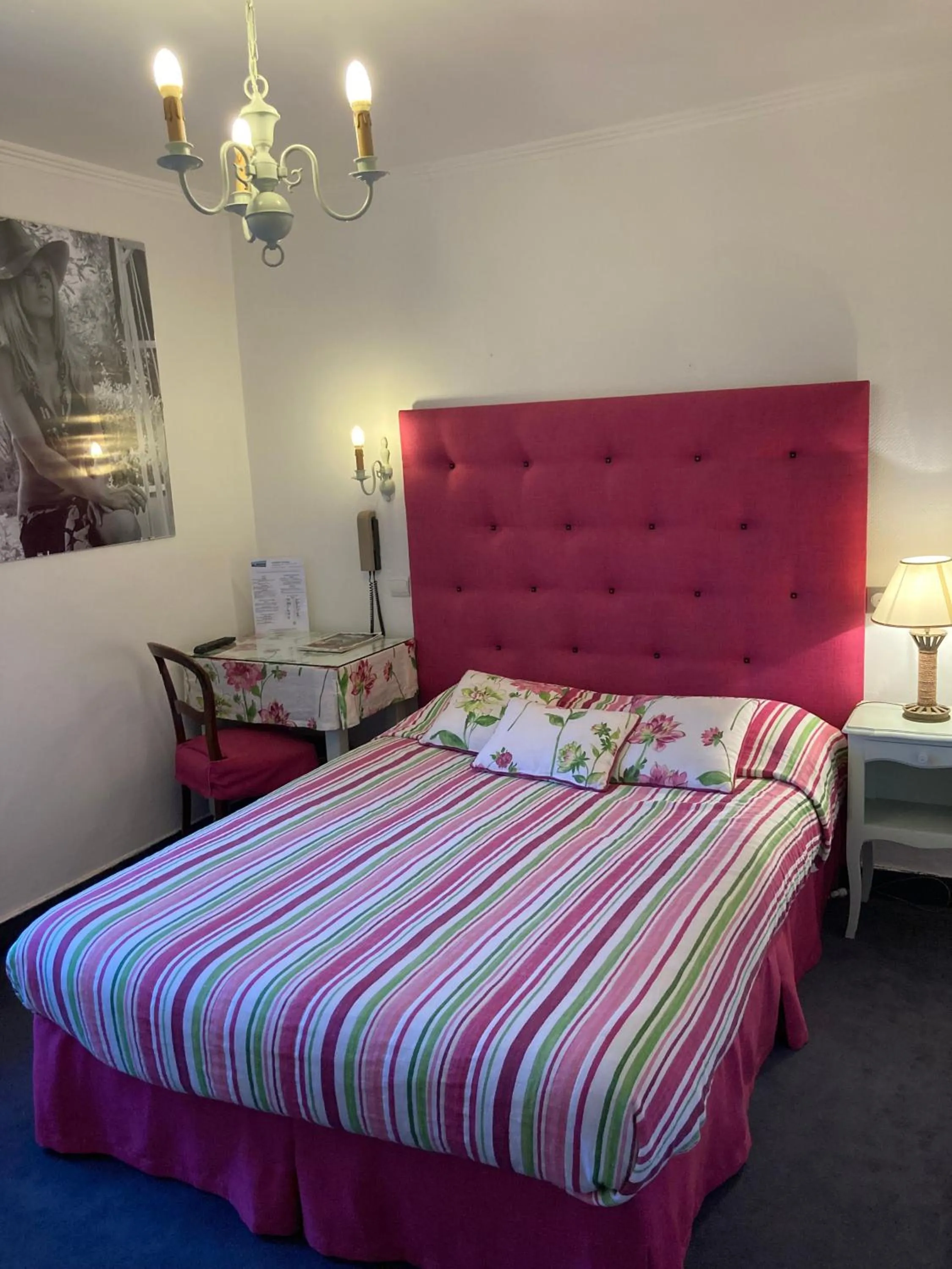 Photo of the whole room, Bed in Hostellerie du Passeur - Hôtel & Restaurant - Climatisation et Piscine chauffée