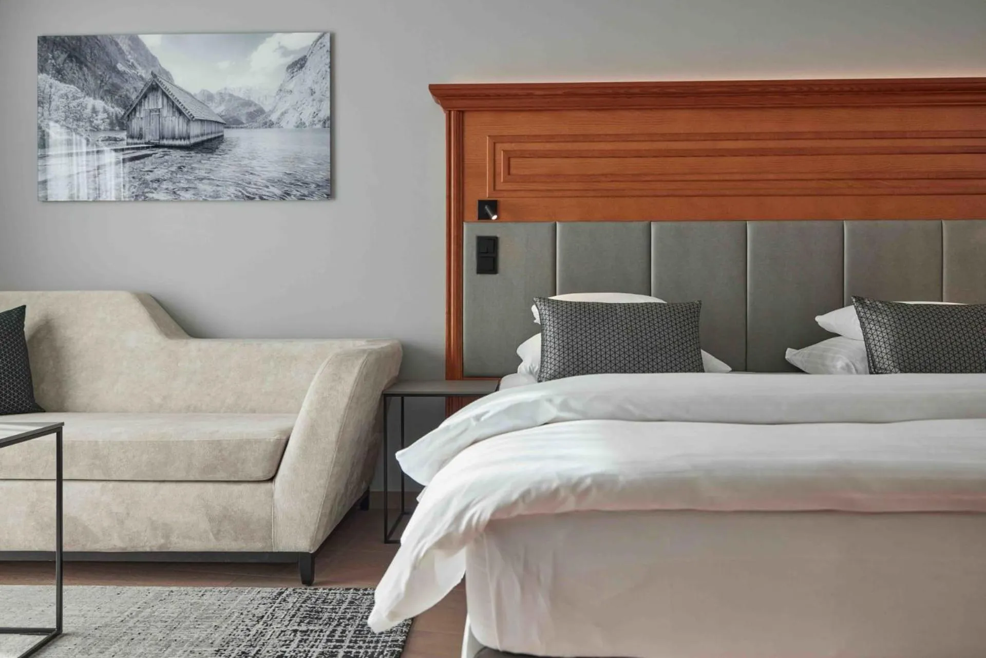 Bed in Hotel EDELWEISS Berchtesgaden Superior