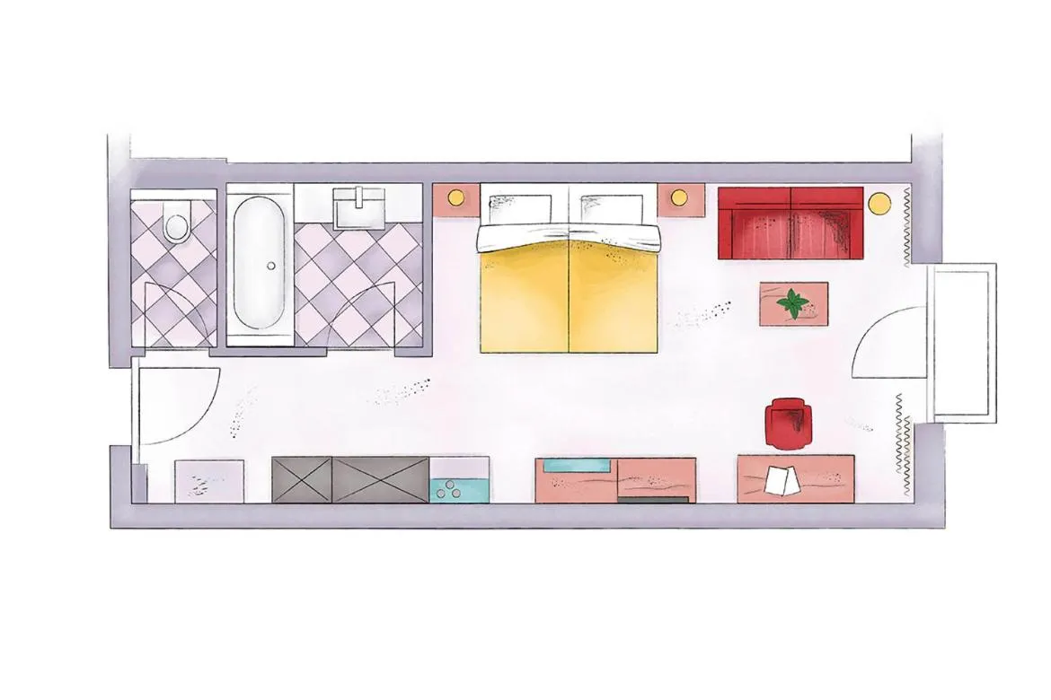 Floor plan in Hotel EDELWEISS Berchtesgaden Superior