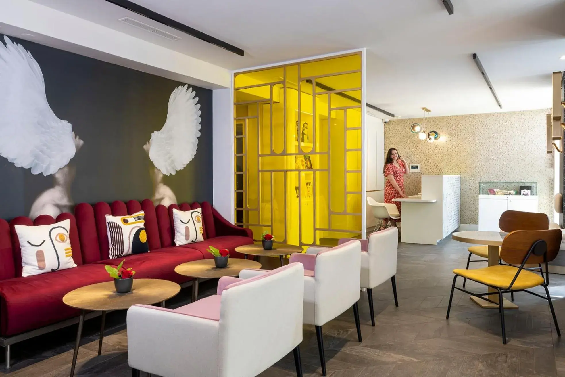 Lobby or reception in Hôtel Nude Paris - Color Vision Lobby or reception in Hôtel Nude Paris - Color Vision