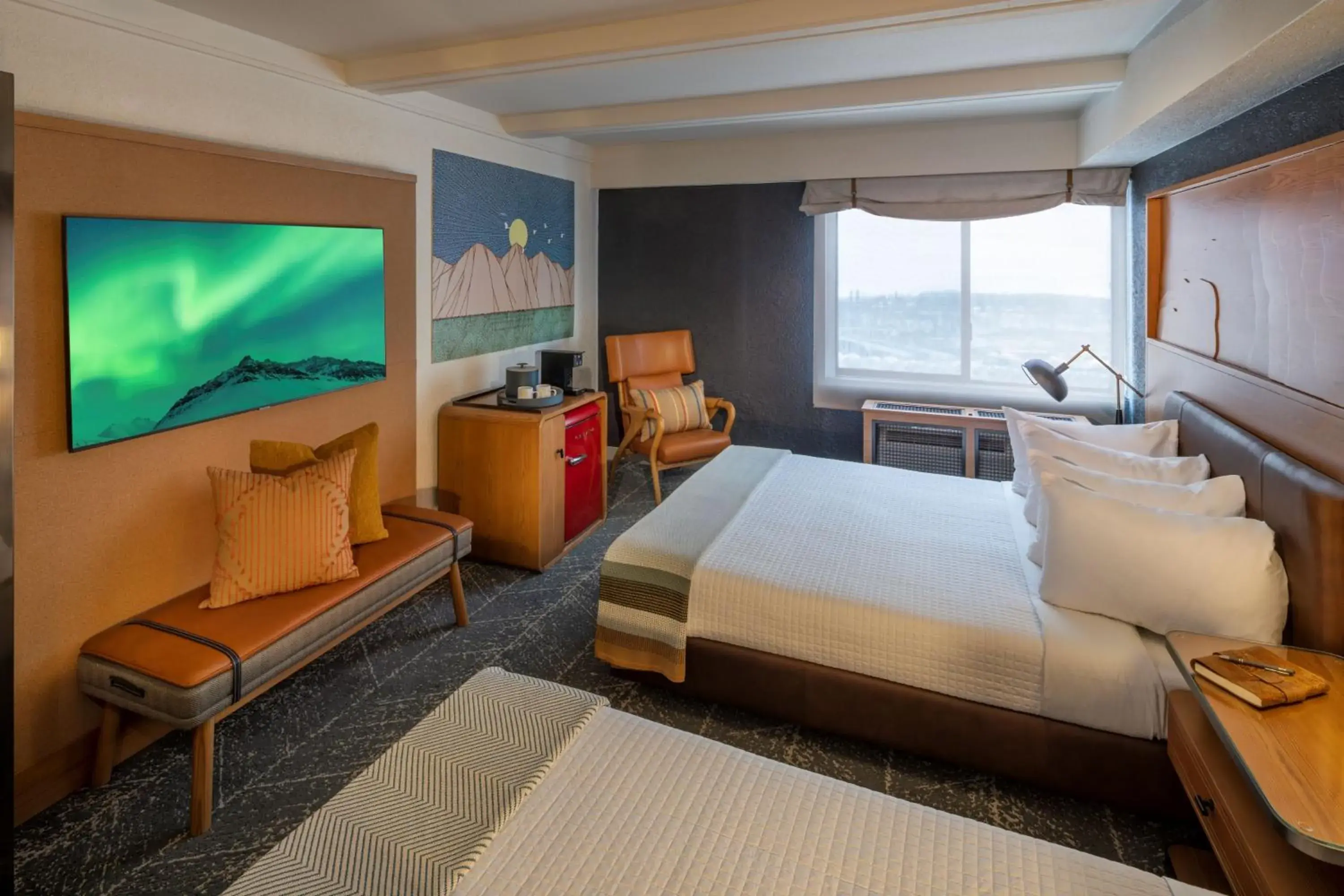 Bed in Aviator Hotel Anchorage Bed in Aviator Hotel Anchorage