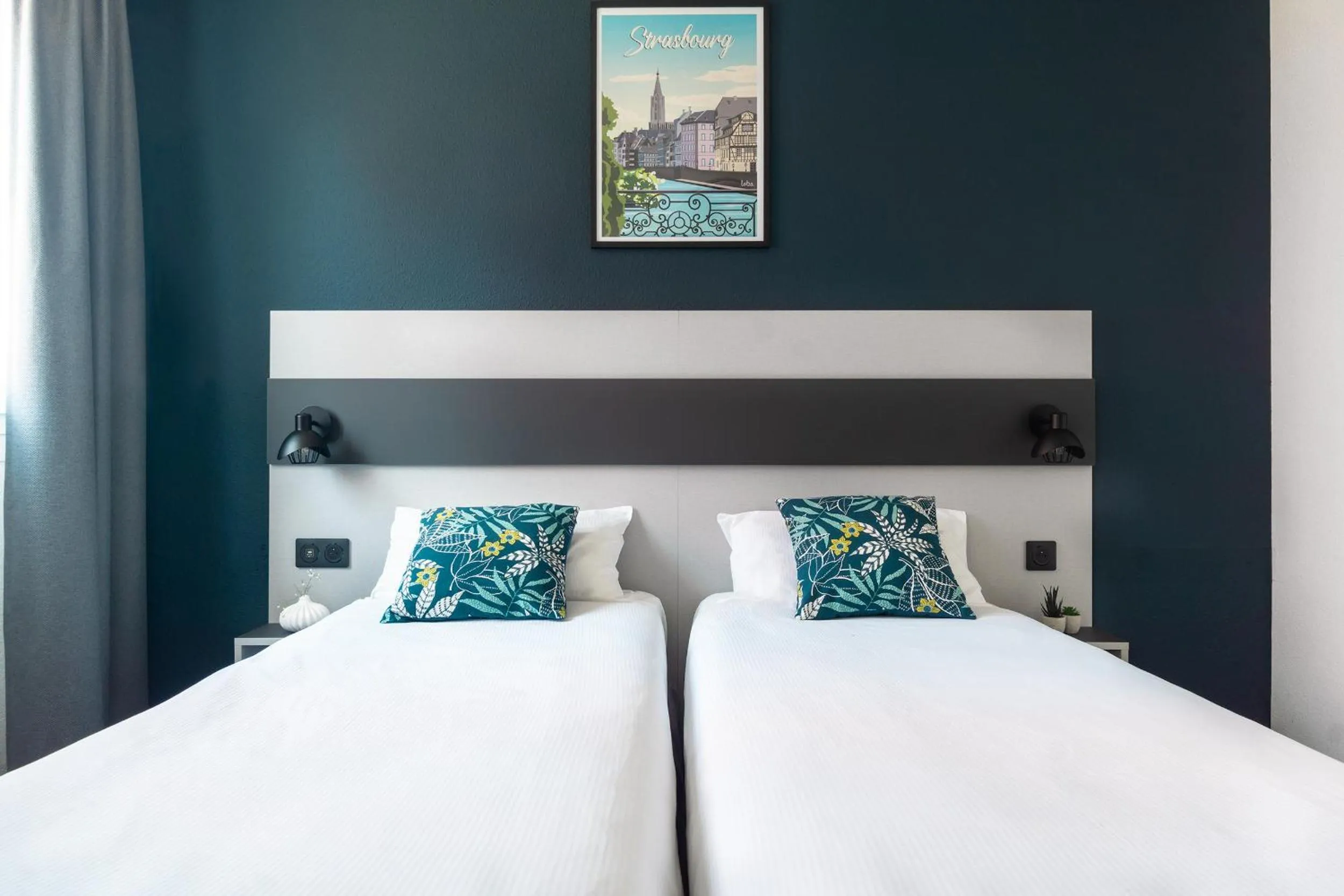 Bedroom, Bed in City Résidence Strasbourg Centre