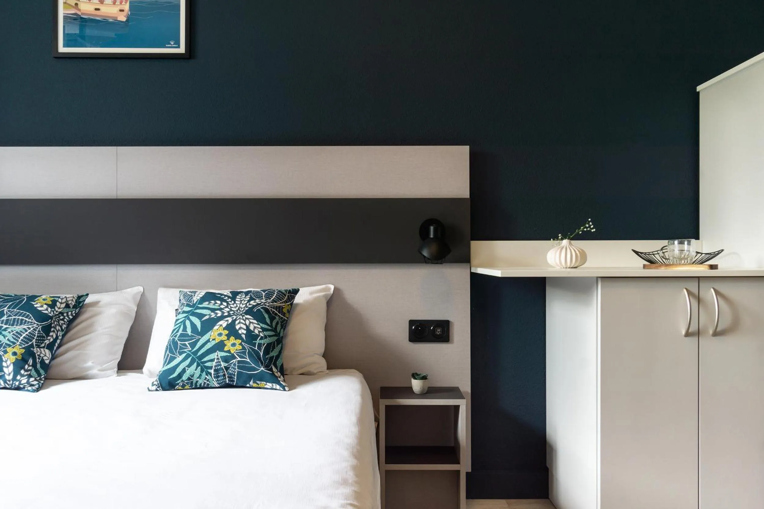 Bedroom, Bed in City Résidence Strasbourg Centre