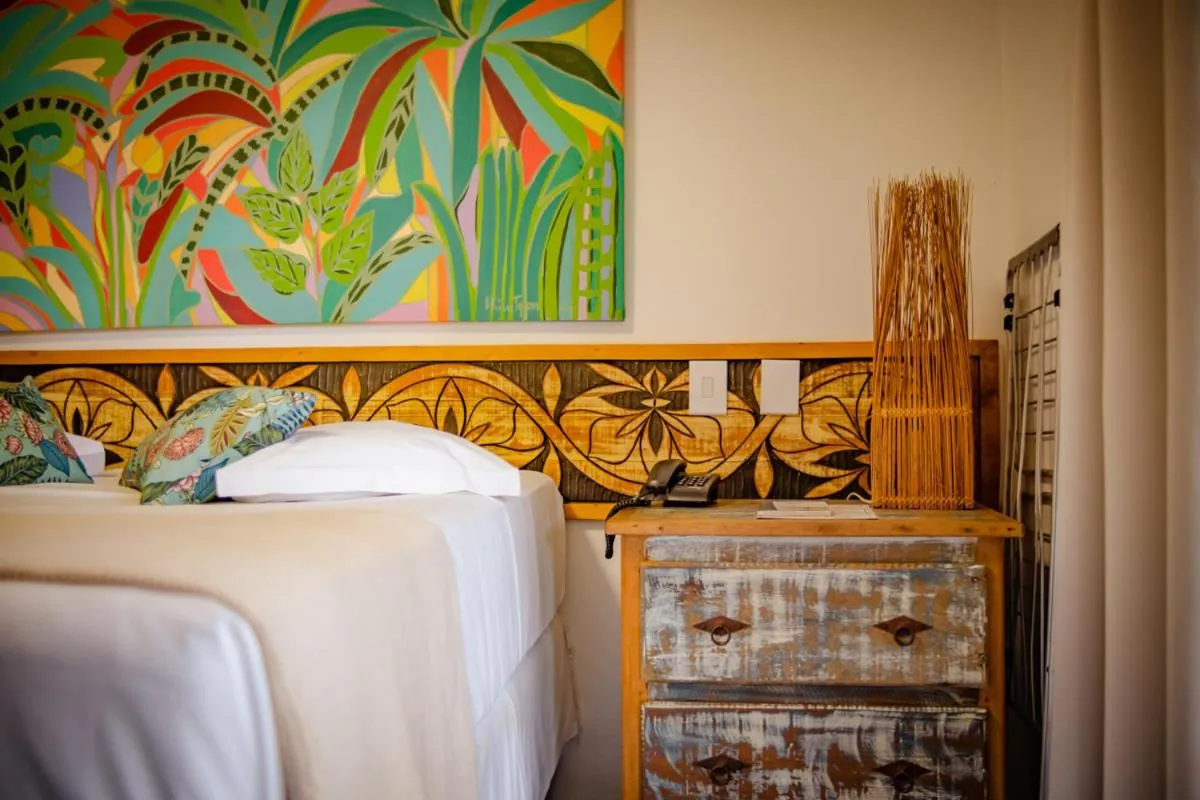 Bed in Pousada Vira Canoa