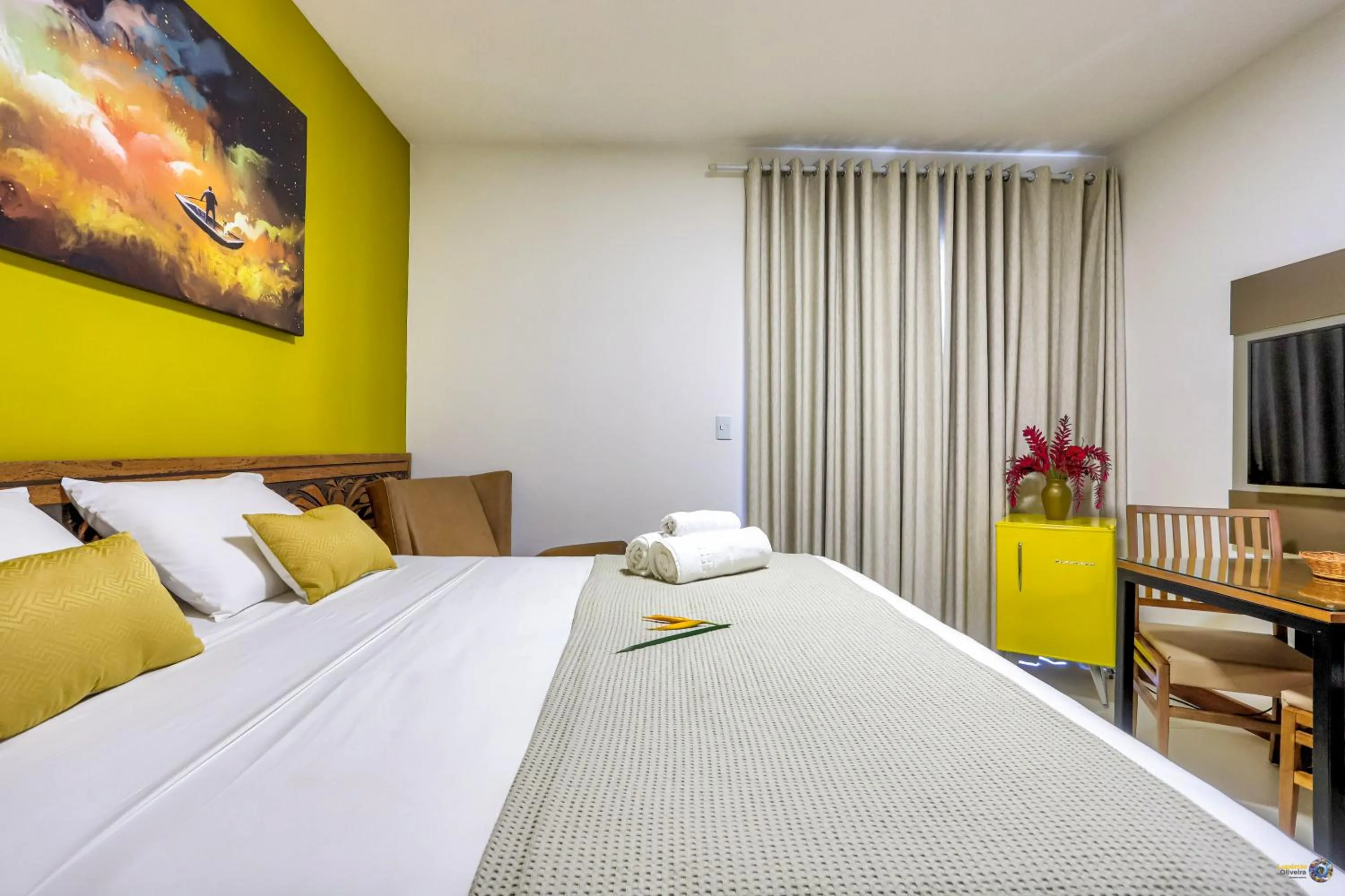 Bed in Pousada Vira Canoa