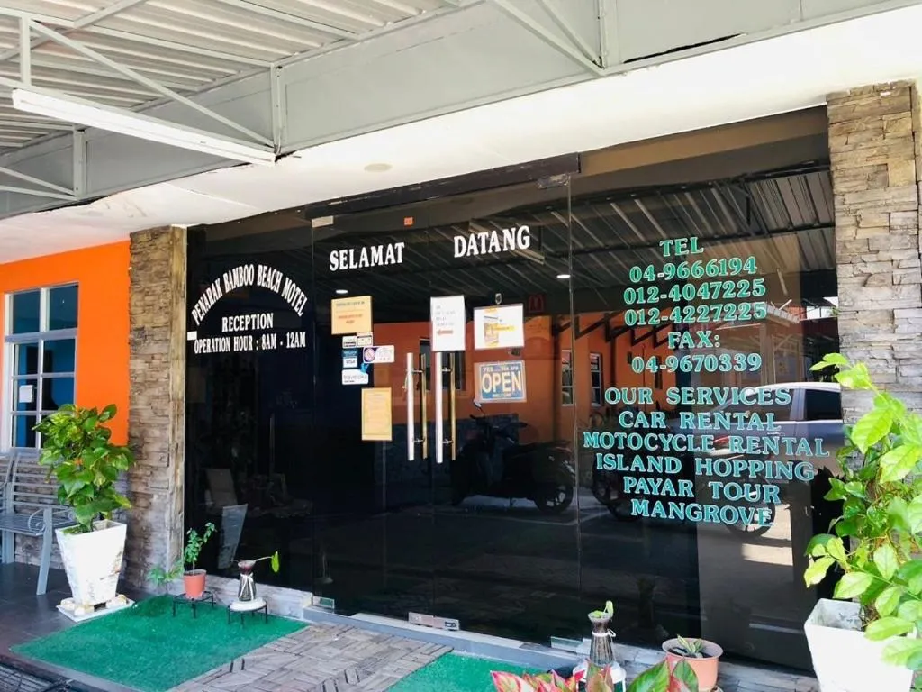 Lobby or reception in Penarak Bamboo Beach Motel