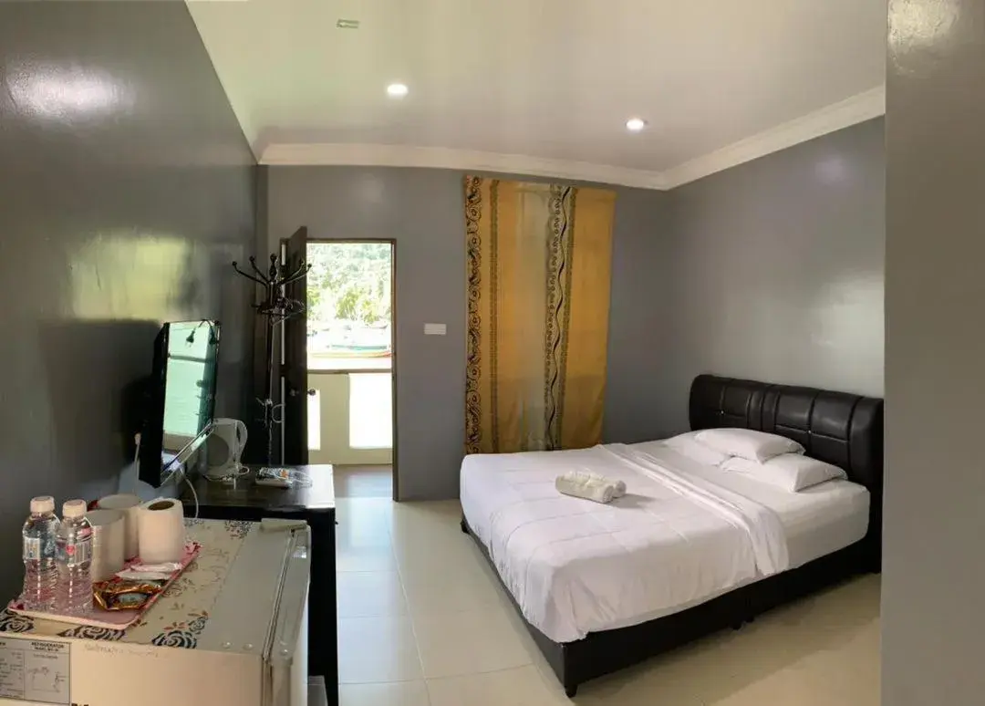 Bed in Penarak Bamboo Beach Motel Bed in Penarak Bamboo Beach Motel