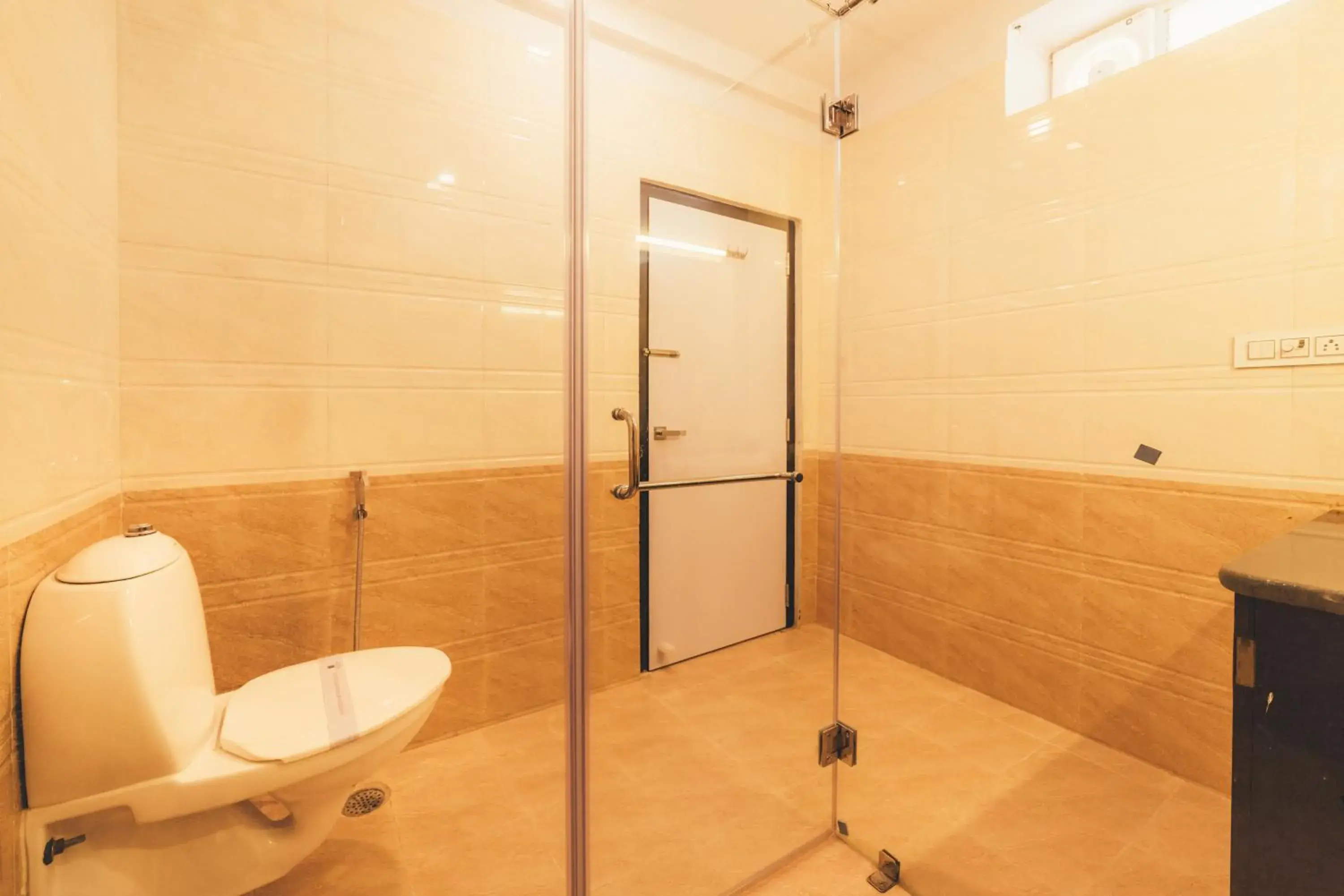 Bathroom in Hotel Sky Plaza - Best ever view of Jaisalmer Fort Bathroom in Hotel Sky Plaza - Best ever view of Jaisalmer Fort