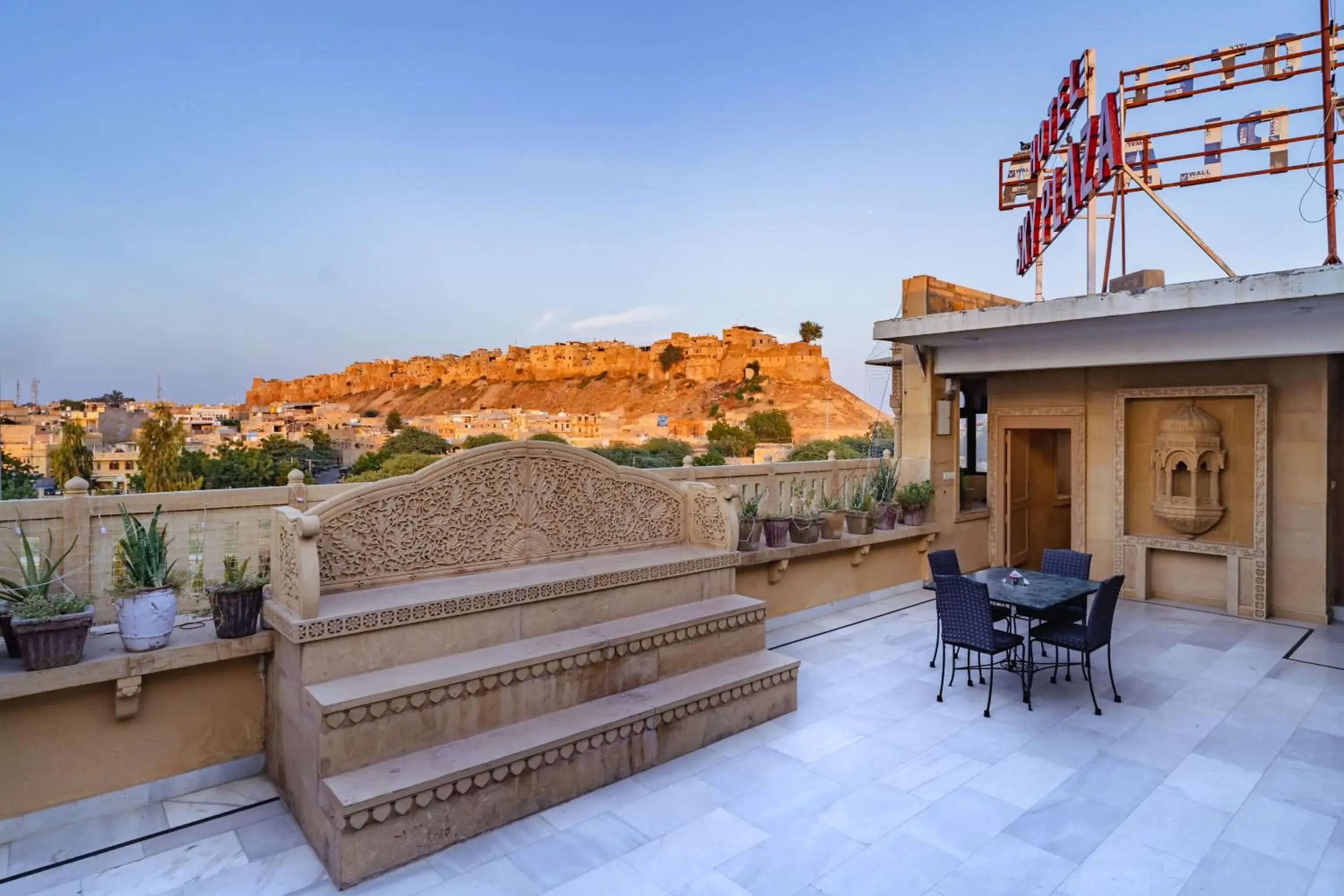 Property building in Hotel Sky Plaza - Best ever view of Jaisalmer Fort Property building in Hotel Sky Plaza - Best ever view of Jaisalmer Fort
