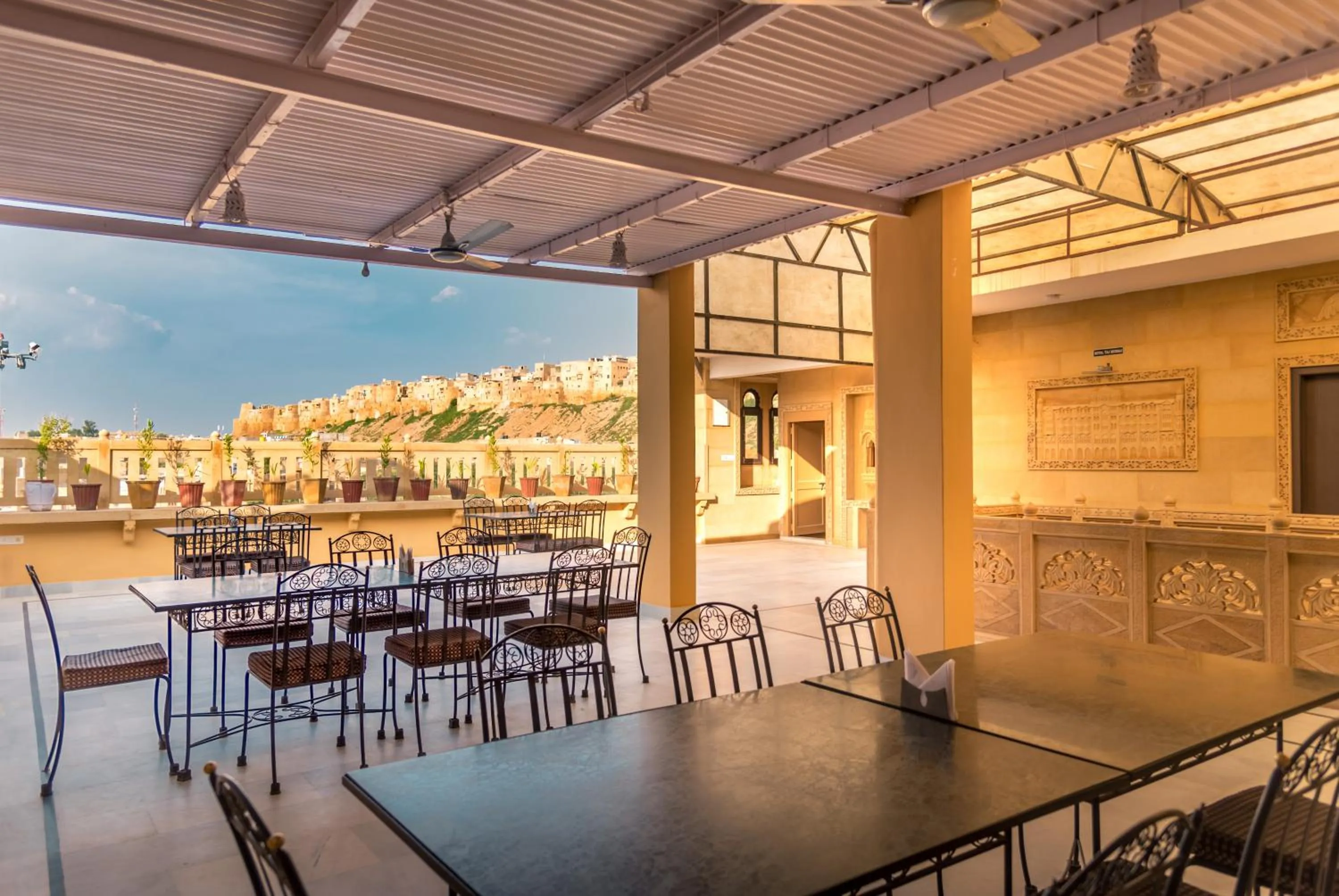 Restaurant/places to eat in Hotel Sky Plaza - Best ever view of Jaisalmer Fort