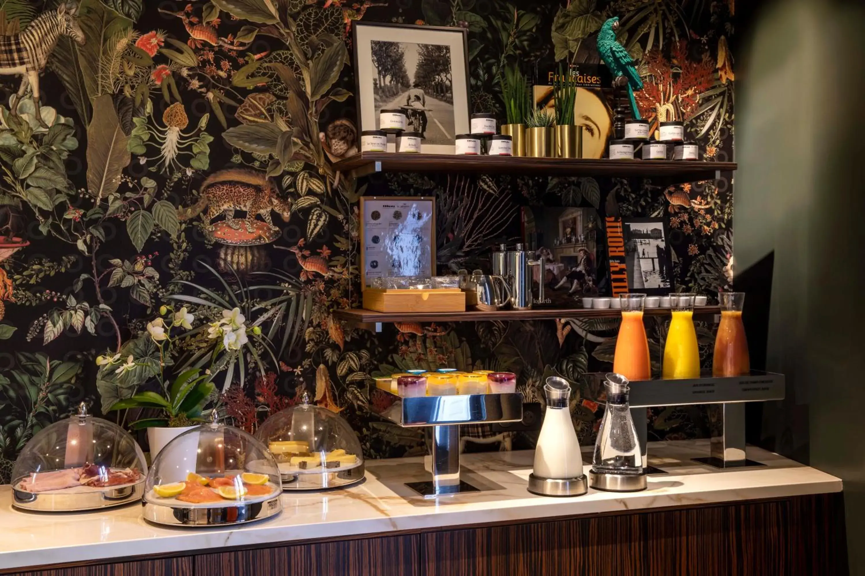 Buffet breakfast in Hôtel Aiglon Buffet breakfast in Hôtel Aiglon