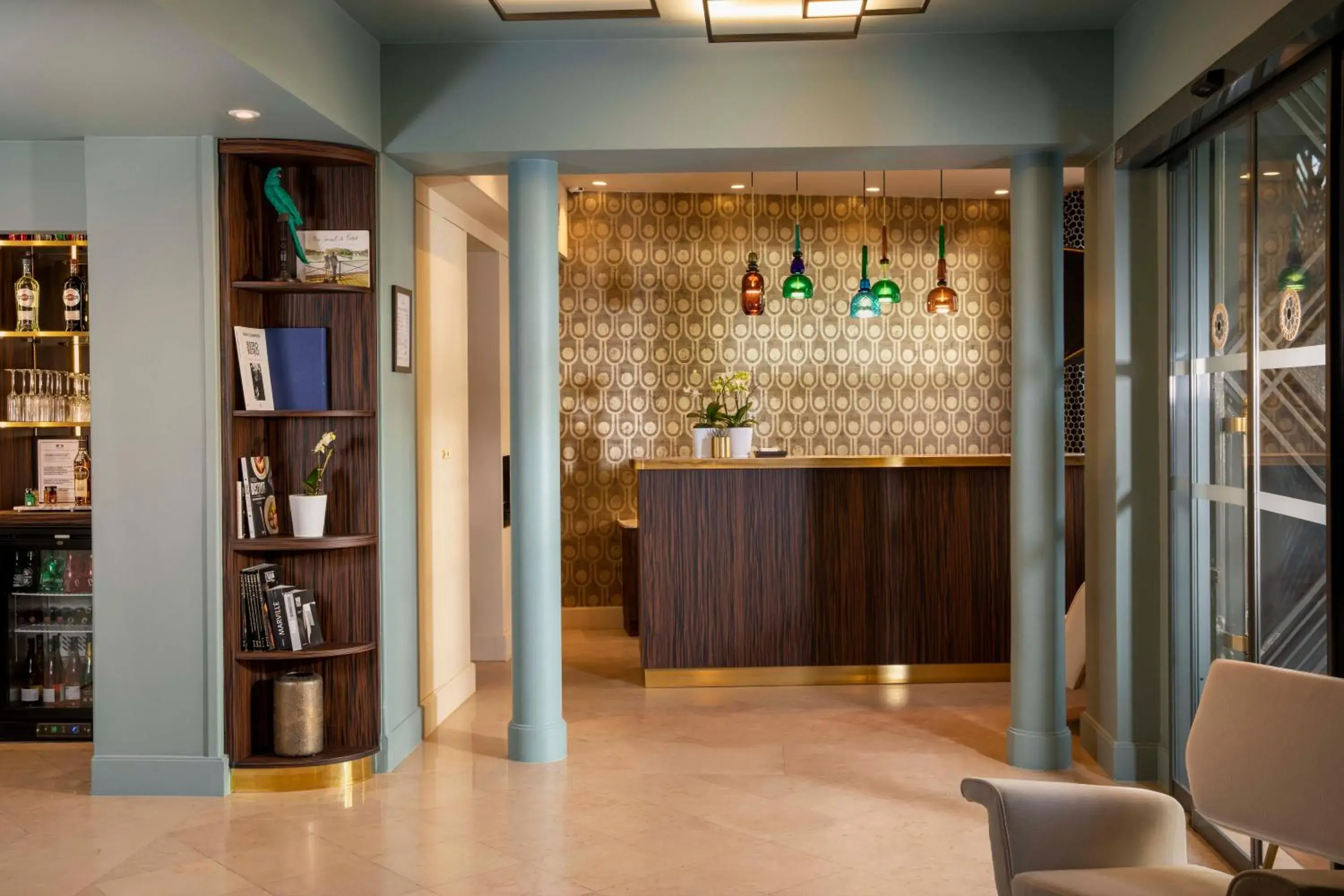 Lobby or reception in Hôtel Aiglon Lobby or reception in Hôtel Aiglon