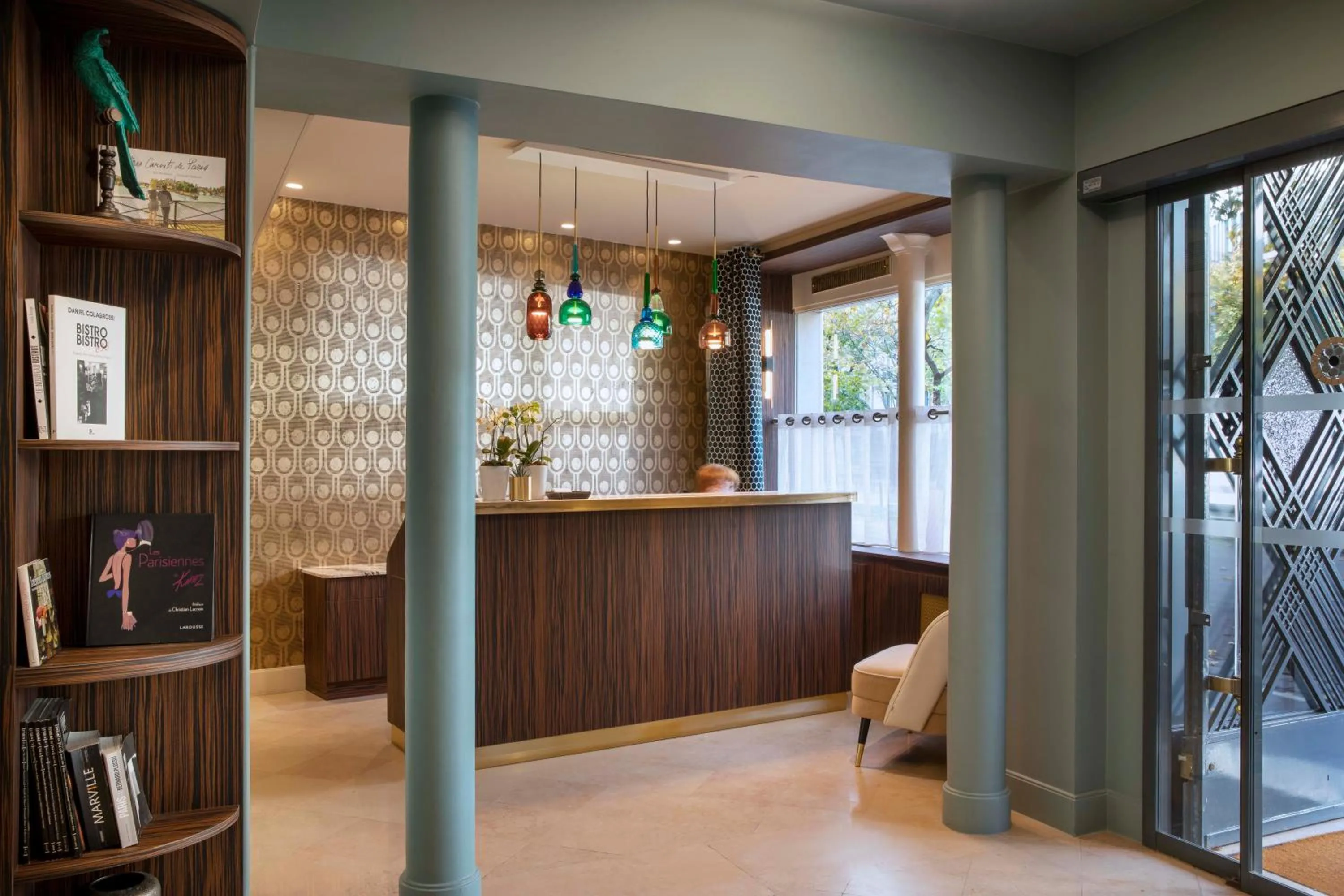 Lobby or reception in Hôtel Aiglon