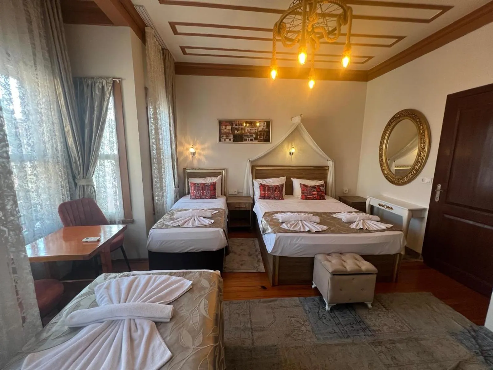 Photo of the whole room, Bed in April Hotel